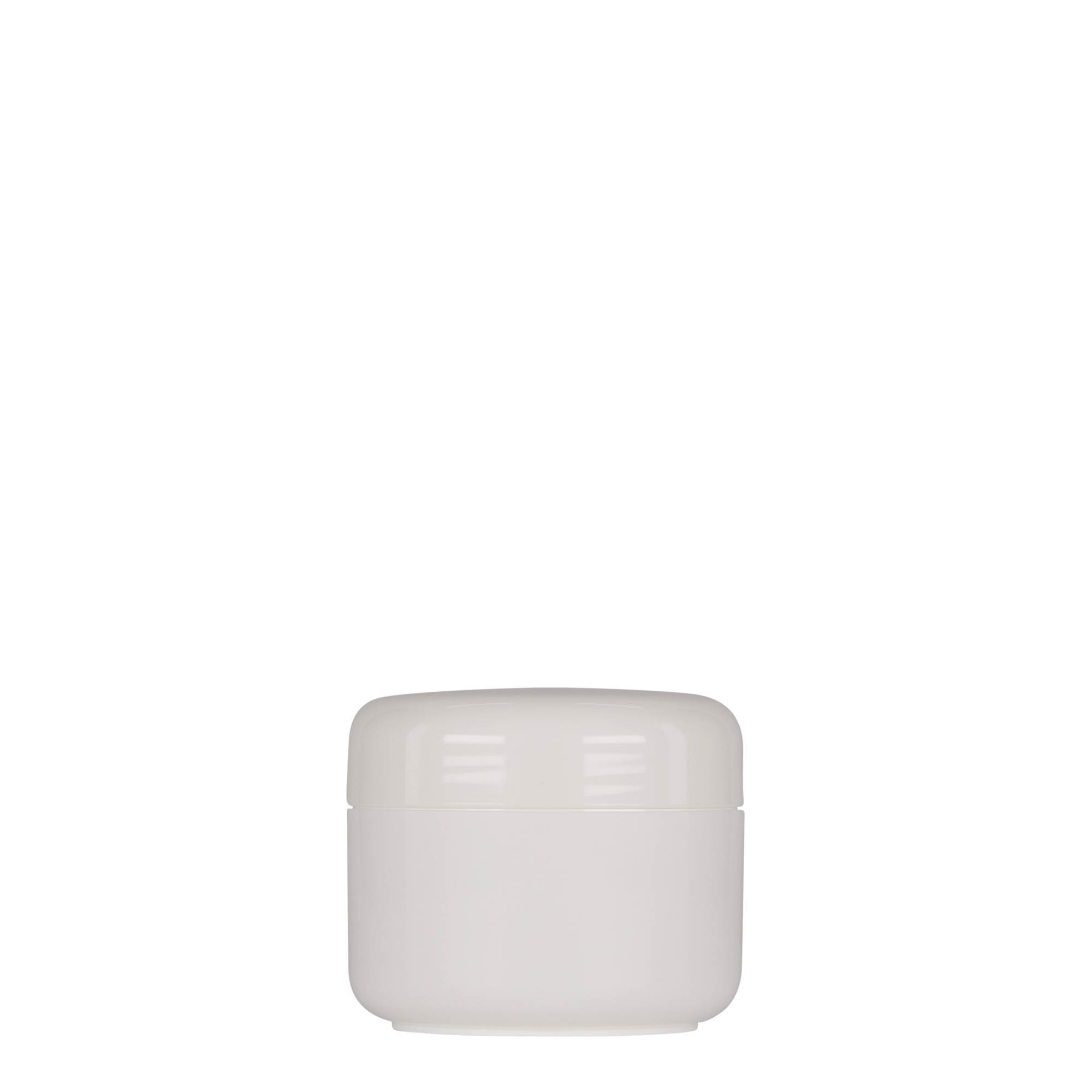 50 ml plastic jar ‘Bianca’, PP, white, opening: screw cap