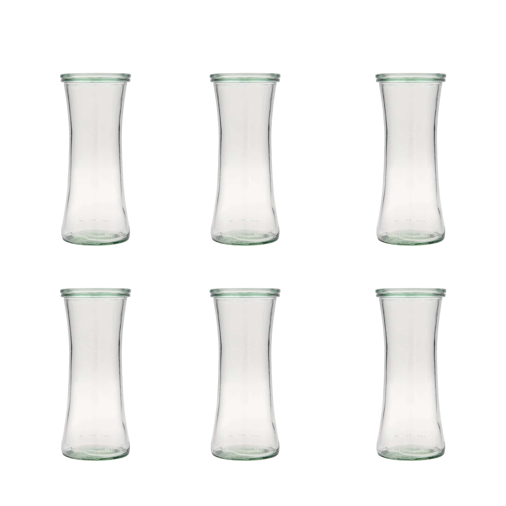 6x 730 ml WECK gourmet jar with glass lid RR 80