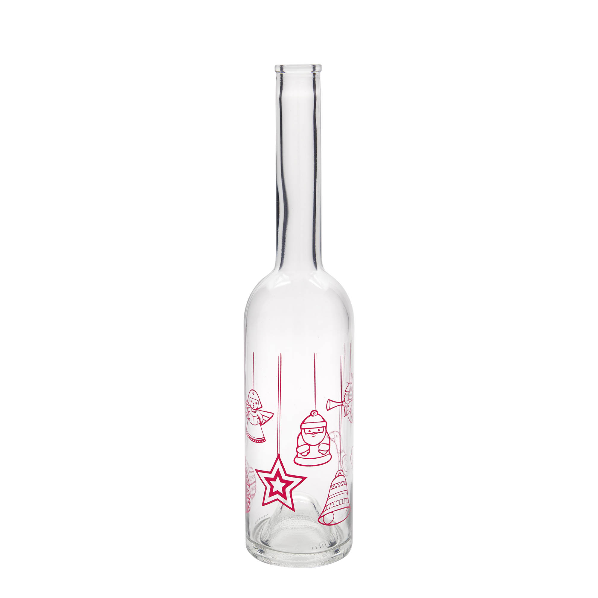 500 ml glass bottle ‘Opera’, design: stars, opening: cork