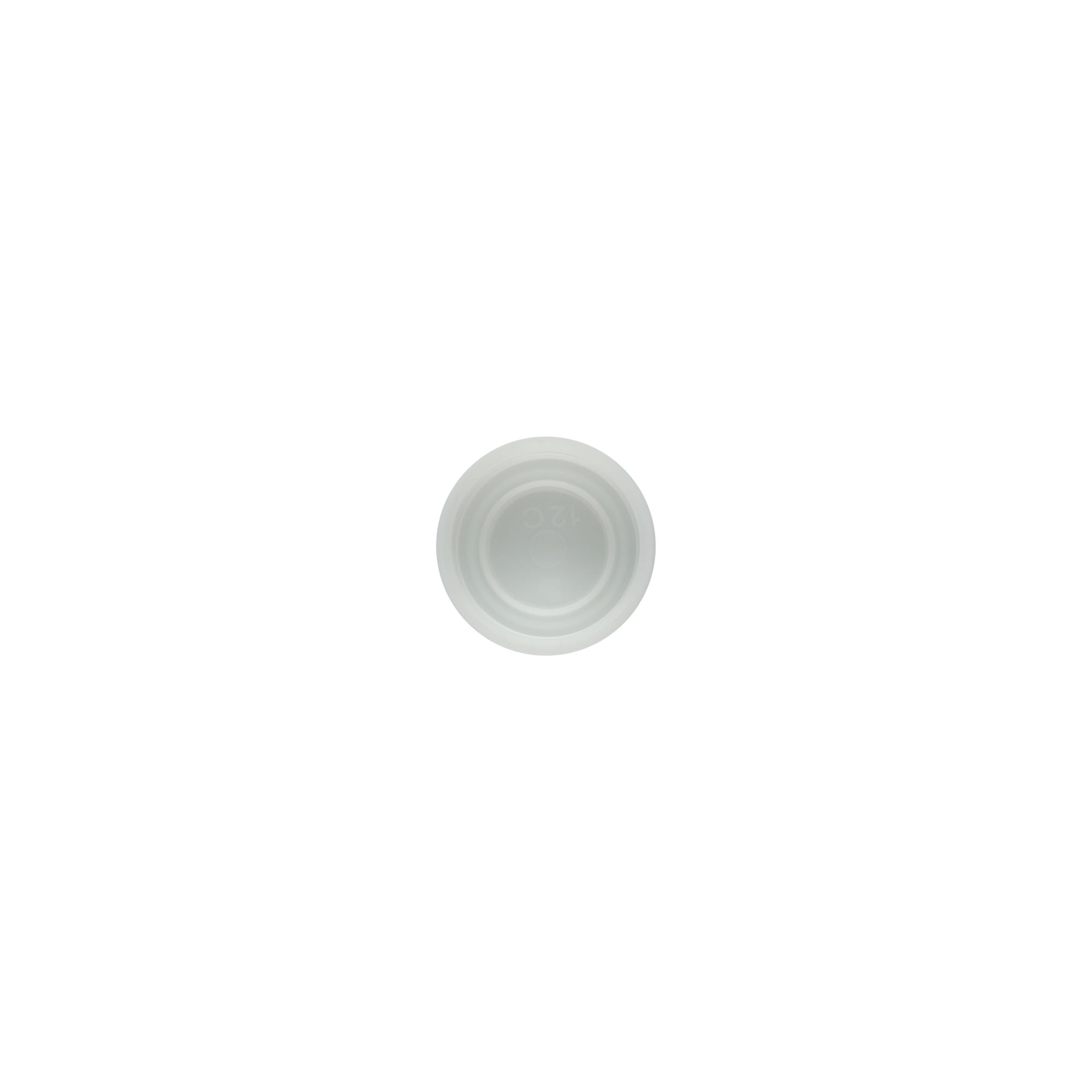 Screw cap for PET tubes, plastic, white
