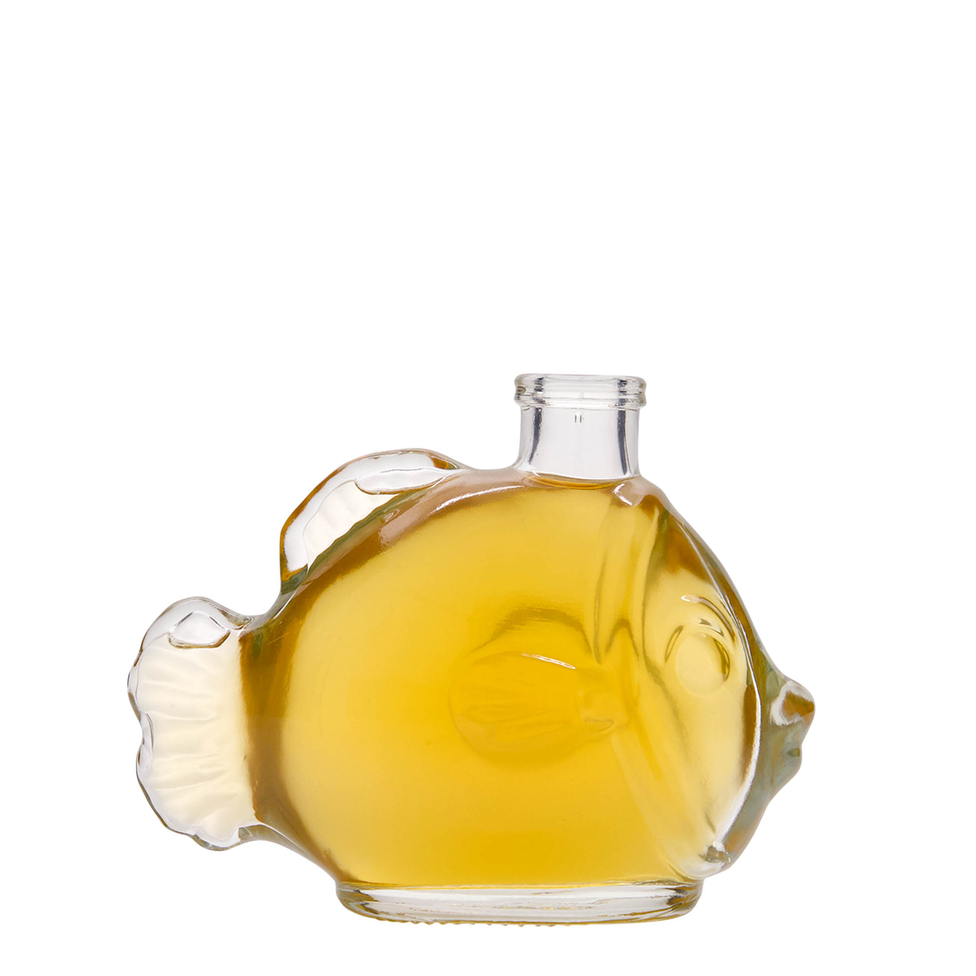 200 ml glass bottle 'Fish', opening: cork