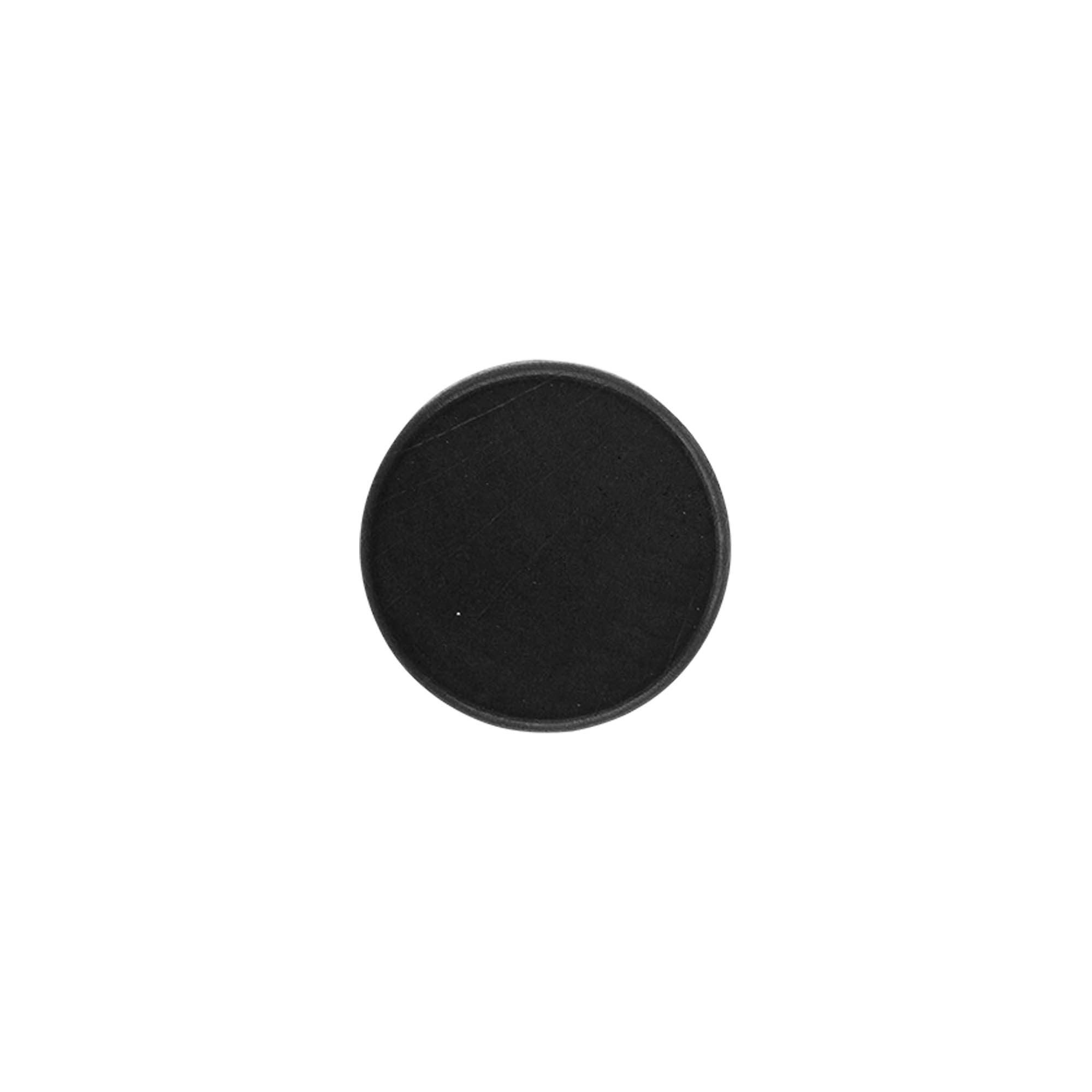 19 mm mushroom cork, wood/plastic, black, for opening: cork