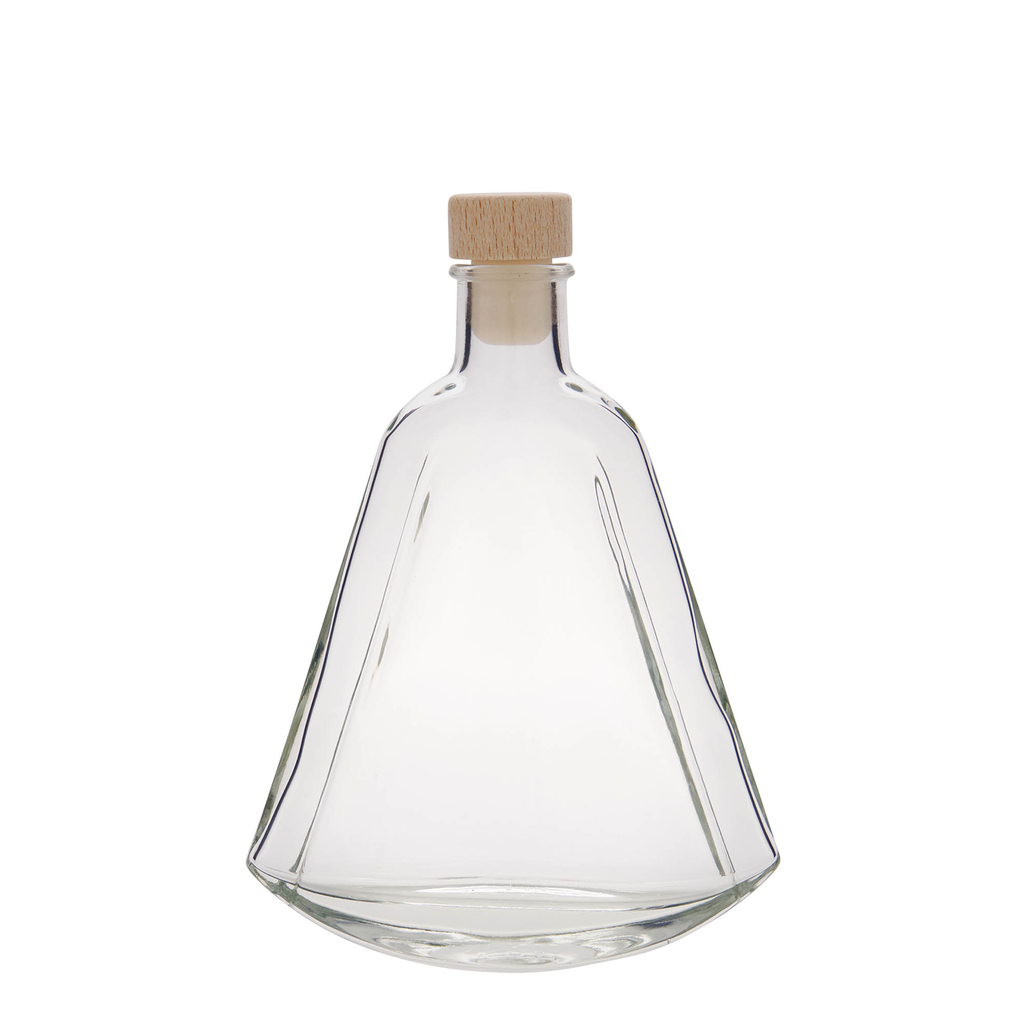 200 ml glass bottle 'Maurizio', oval, closure: cork 200 ml glass bottle 'Maurizio', oval, closure: cork