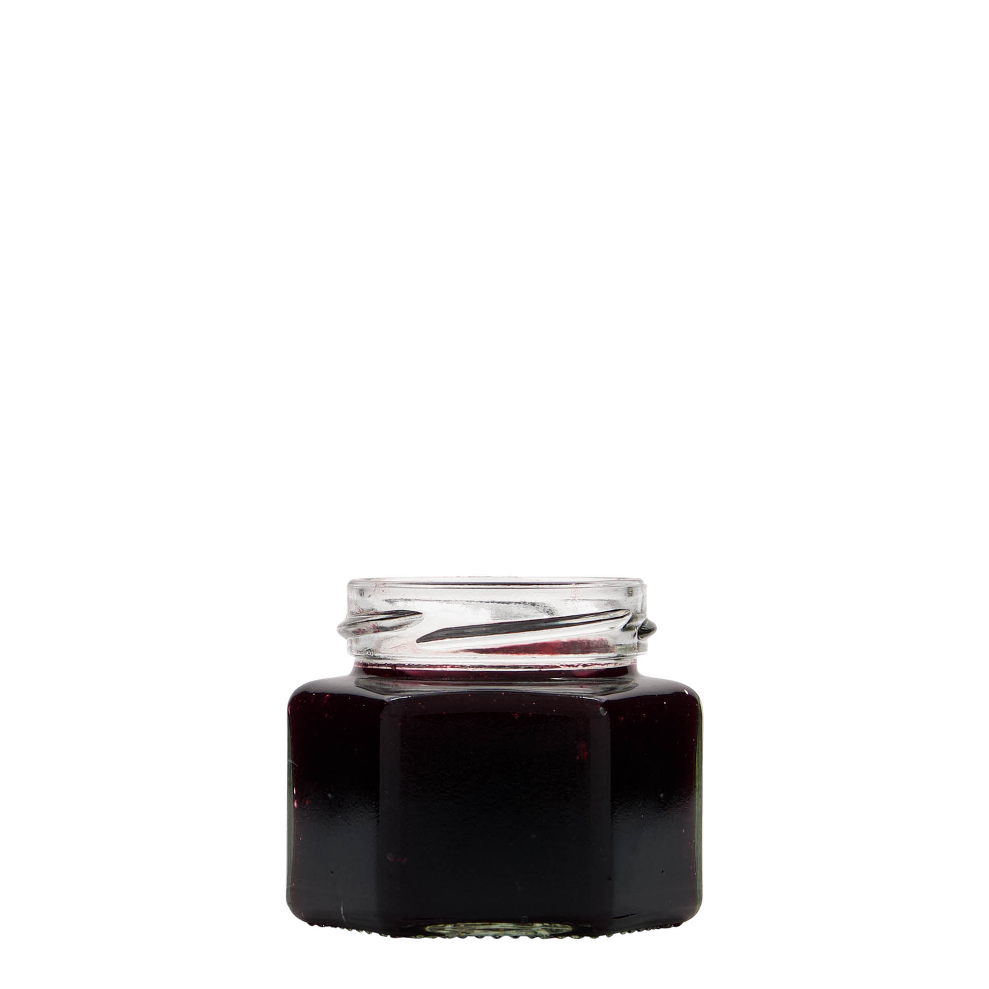 106 ml hexagonal glass, opening: Twist-off (TO 53)