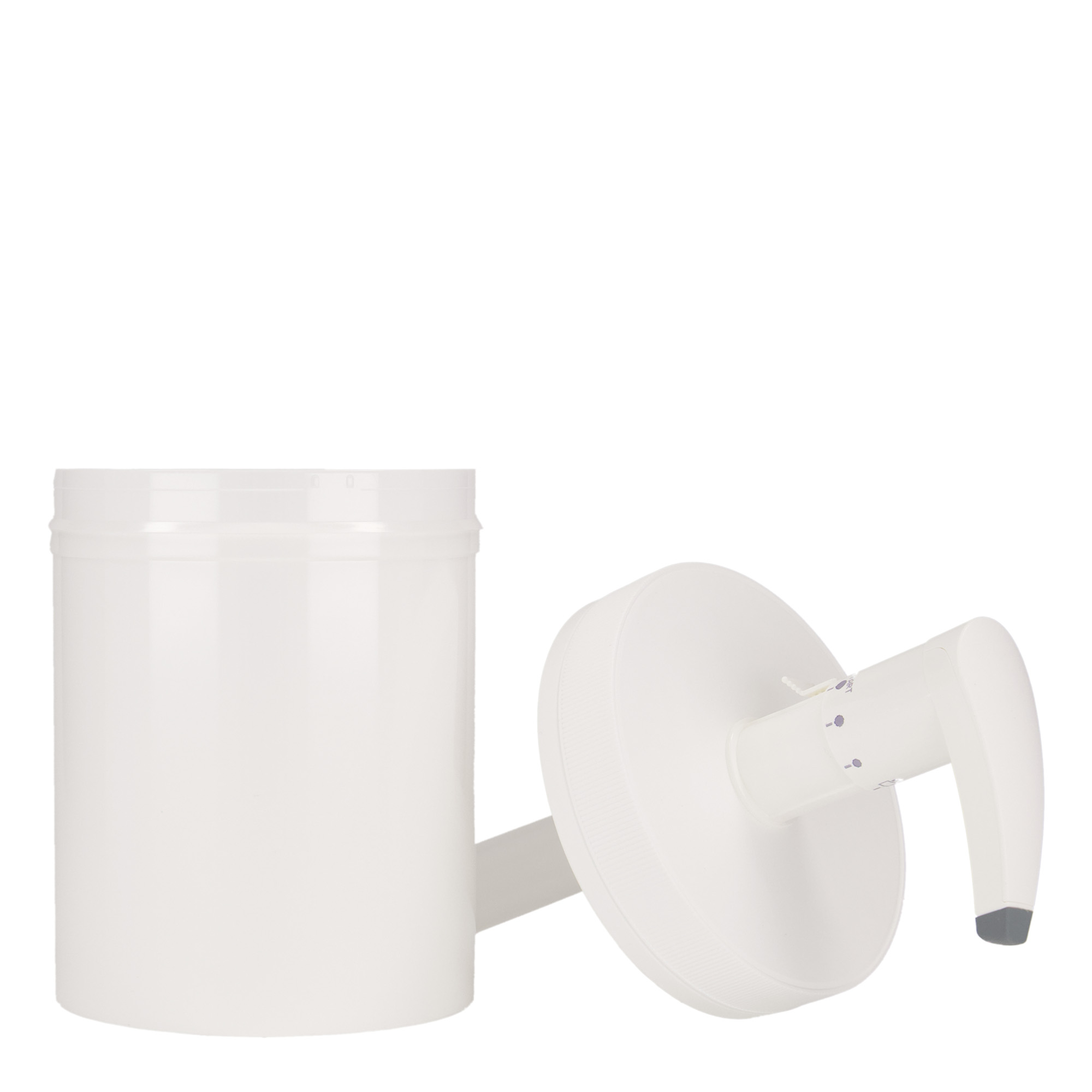 1,240 ml dispenser bottle 'Securibox', PP plastic, white, opening: screw cap