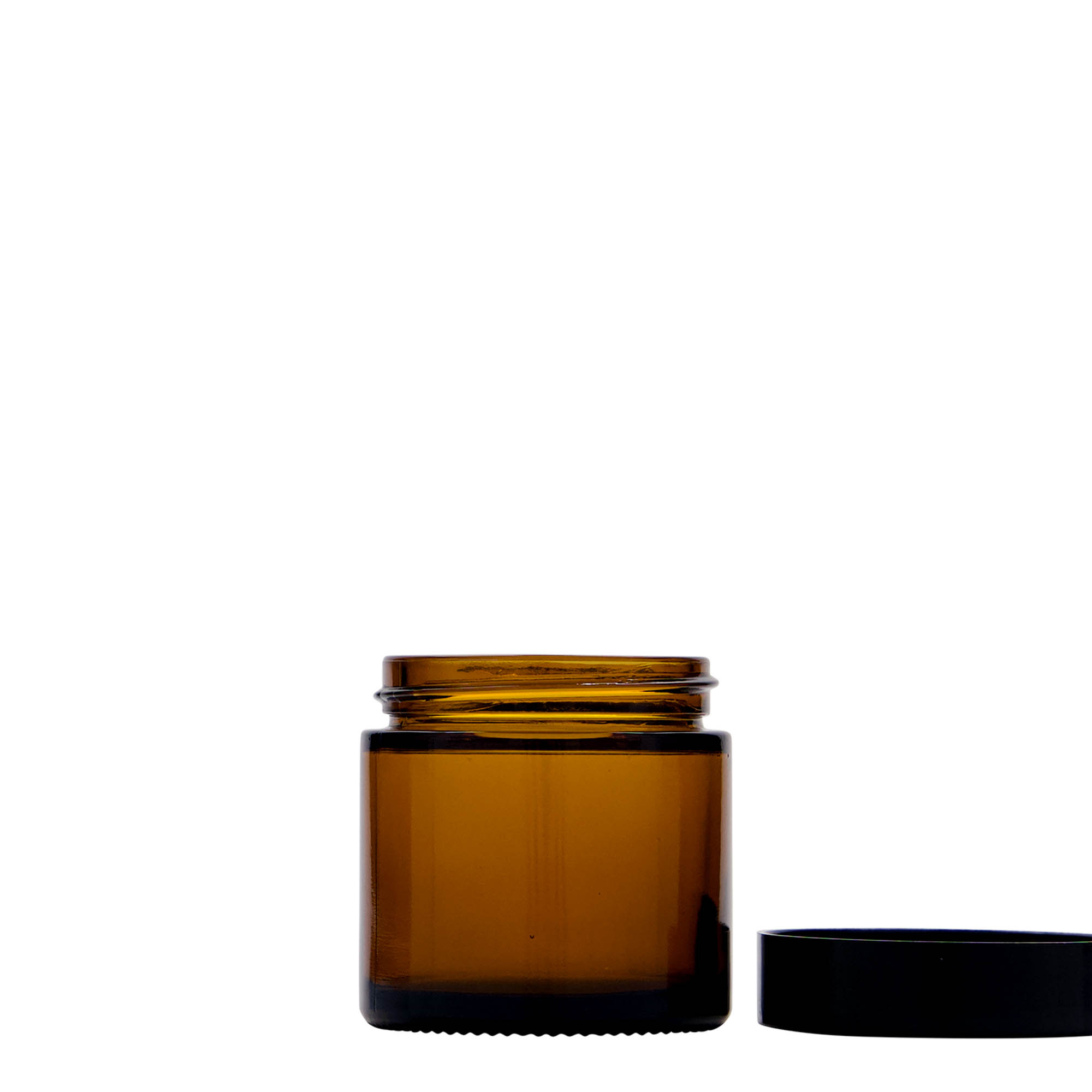 60 ml jar 'Brown Line', glass, brown, opening: screw cap 60 ml jar 'Brown Line', glass, brown, opening: screw cap