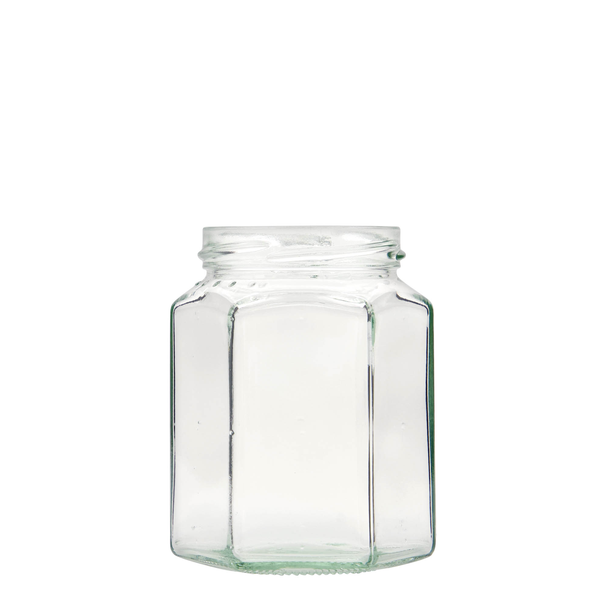 288 ml hexagonal jar, closure: twist off (TO 63)