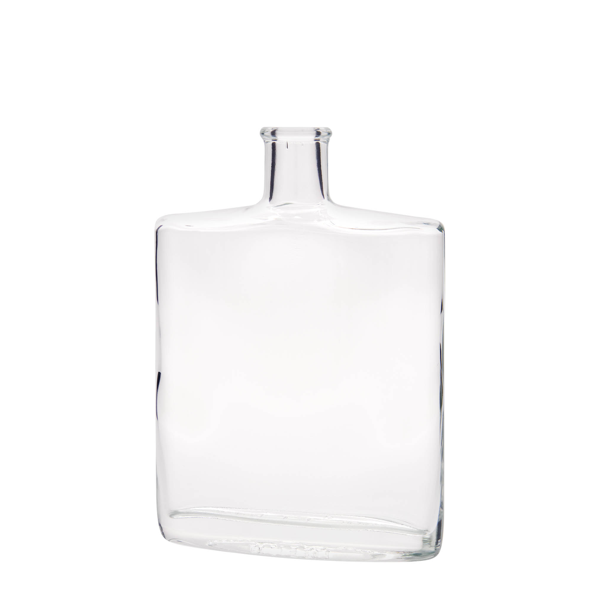500 ml glass bottle 'Zorbas', oval, closure: cork