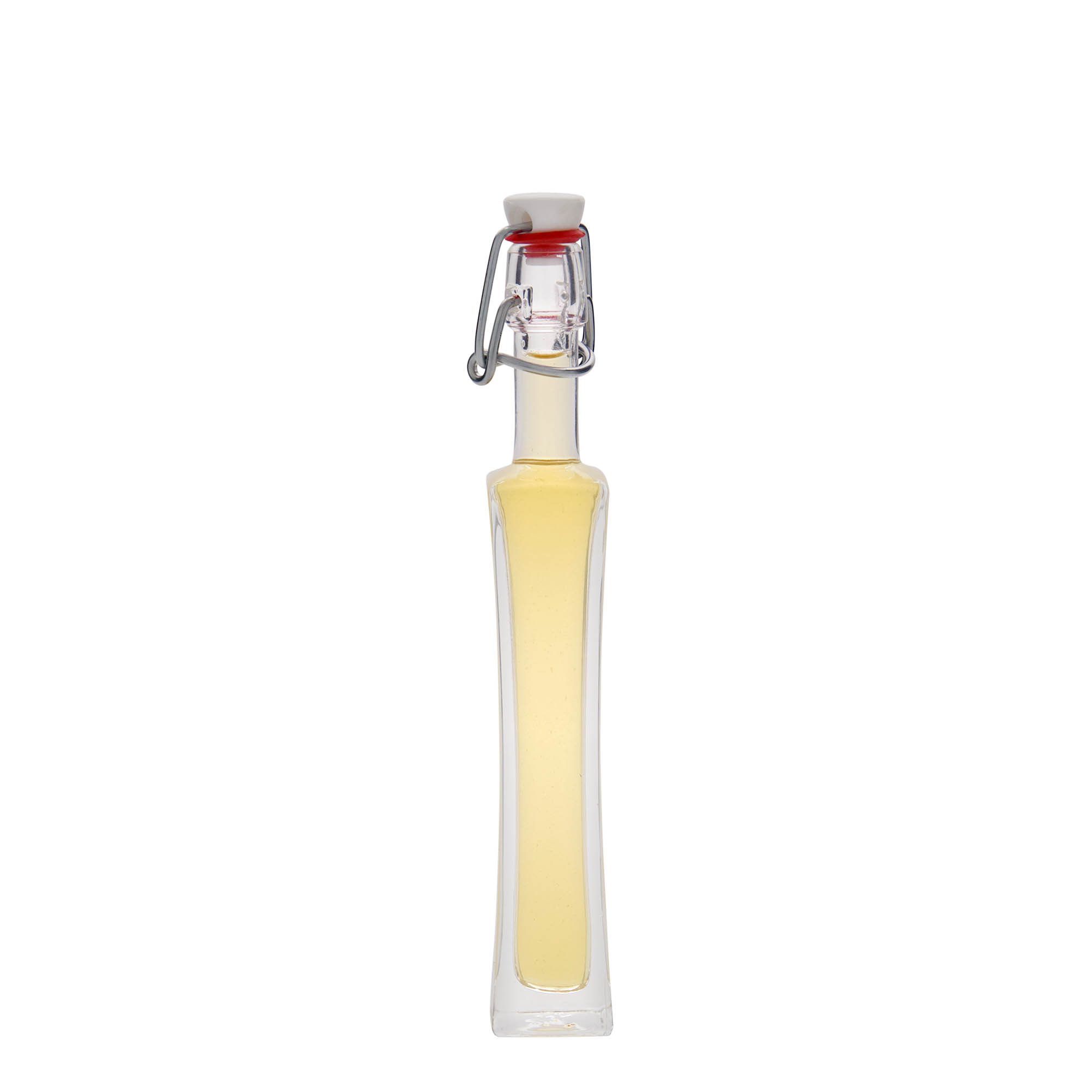 40 ml glass bottle 'Koko', square, opening: swing top closure 40 ml glass bottle 'Koko', square, opening: swing top closure