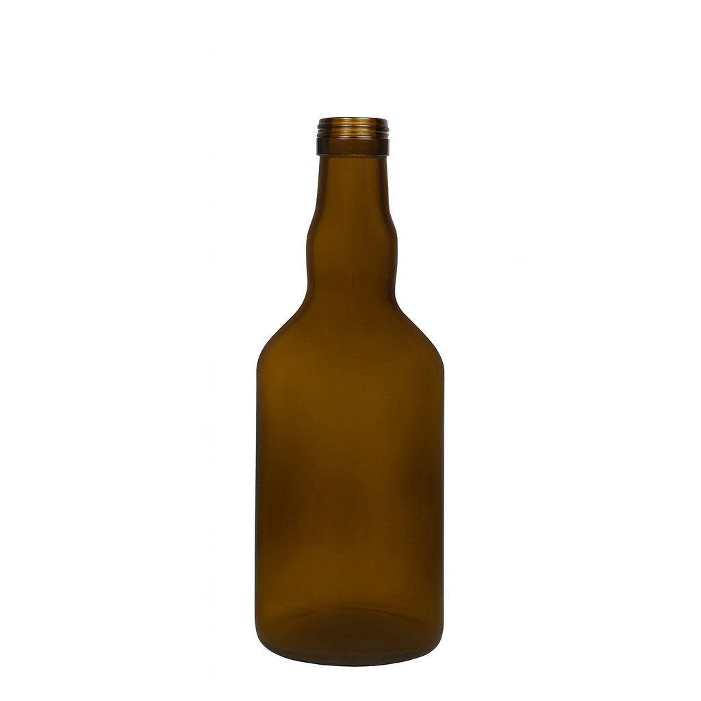 500 ml glass bottle 'Olona', antique green, opening: PP 31.5