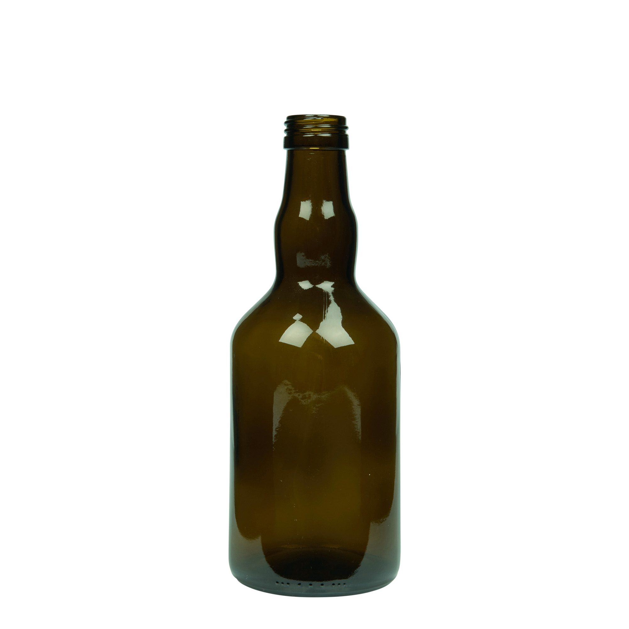 500 ml glass bottle ‘Olona’, antique green, opening: PP 31.5