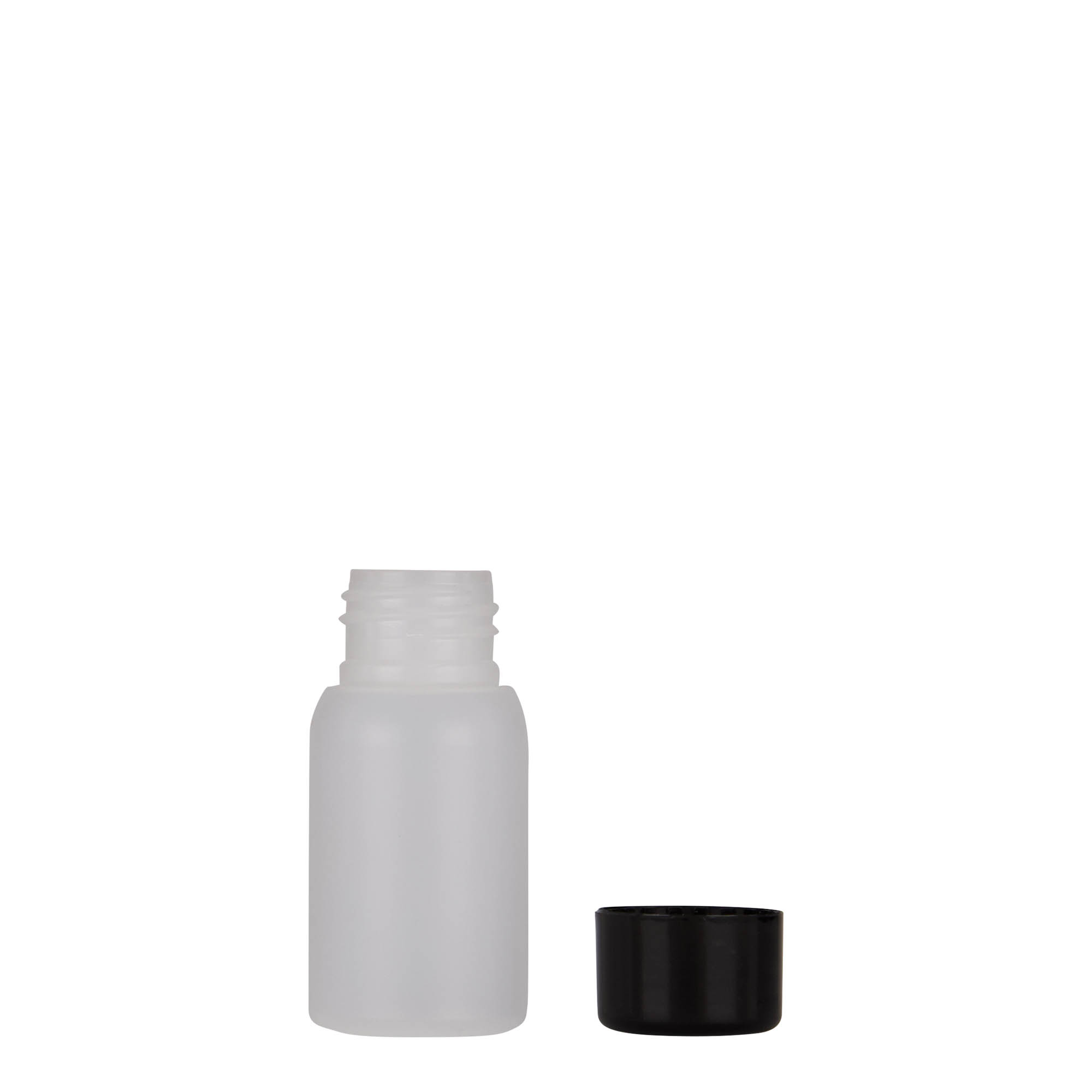 30 ml plastic bottle 'Tuffy', HDPE, natural, neck finish: 24/410 30 ml plastic bottle 'Tuffy', HDPE, natural, neck finish: 24/410