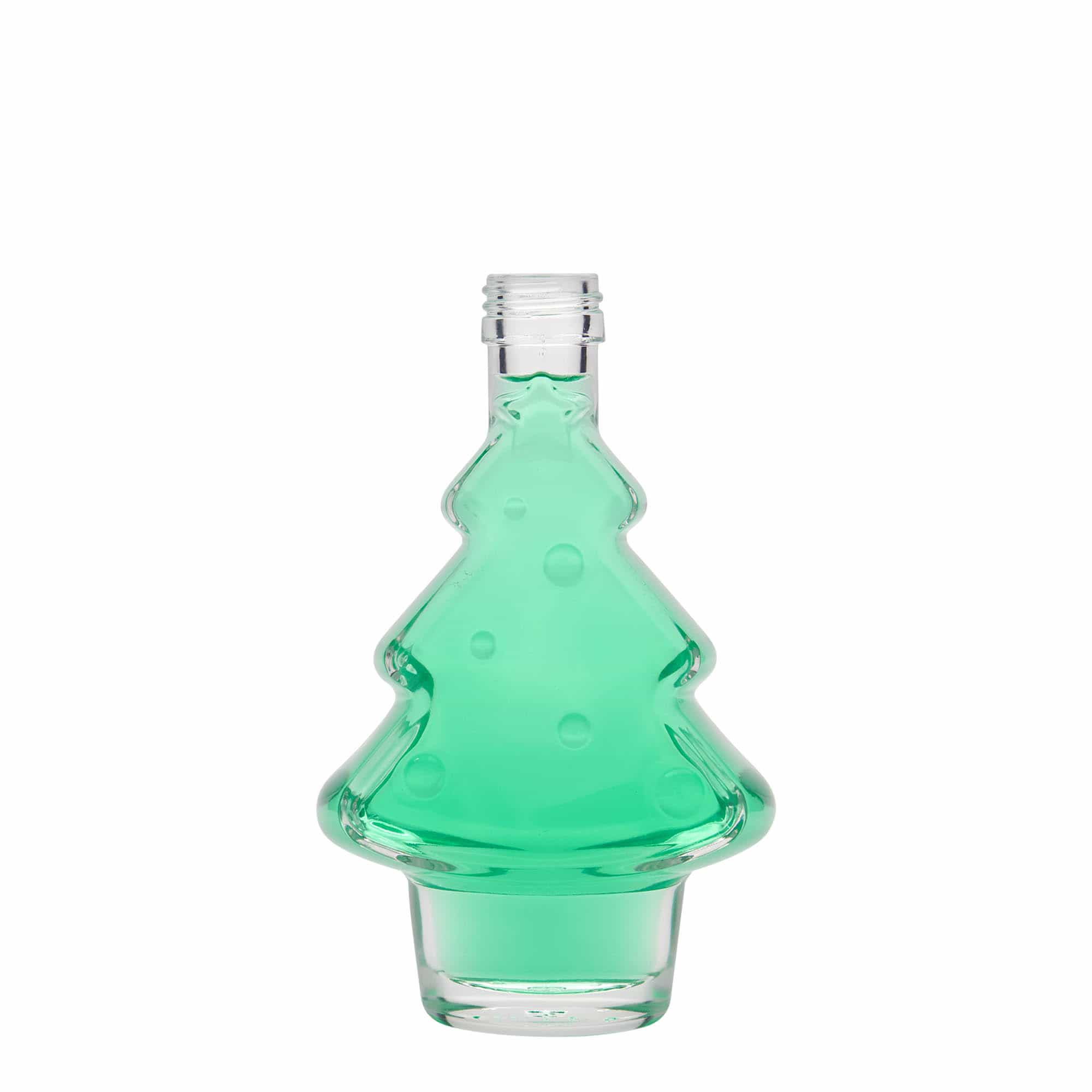 200 ml glass bottle ‘Christmas tree’, opening: PP 28