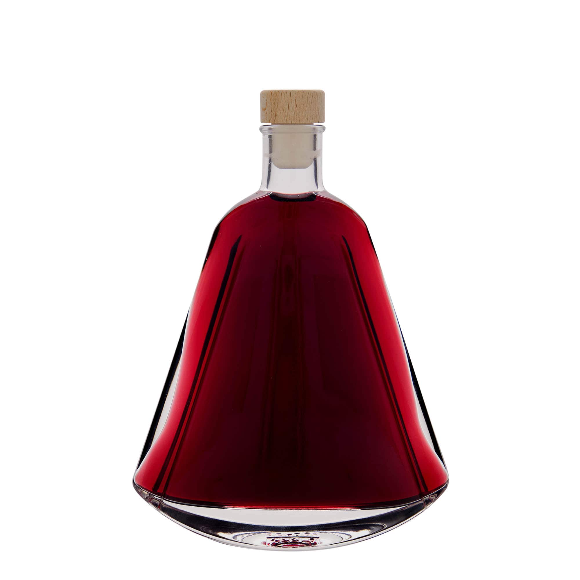 350 ml glass bottle ‘Maurizio’, oval, opening: cork