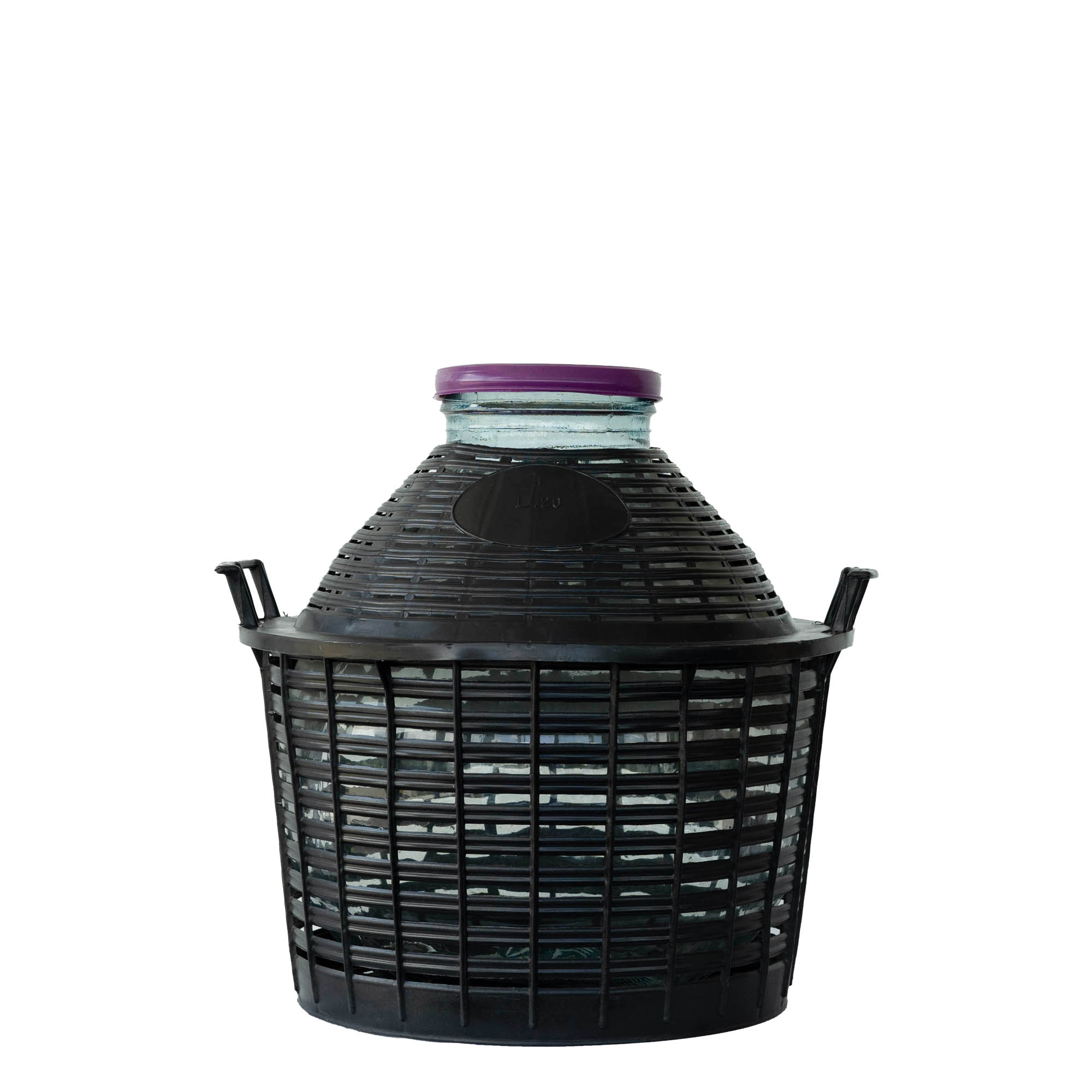 20 l Wide-neck glass bottle, opening: screw cap