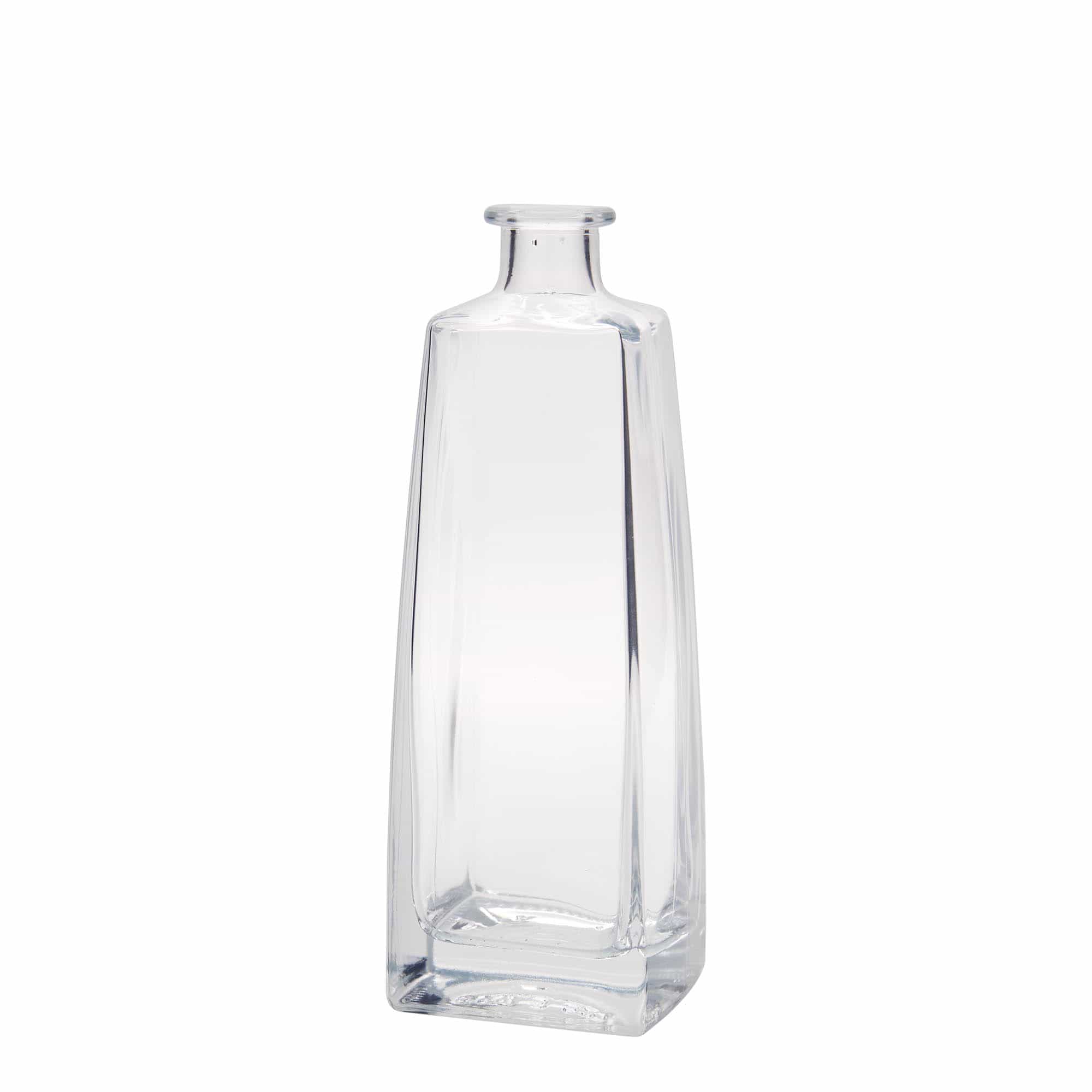 500 ml glass bottle ‘Timmy’, rectangular, opening: cork
