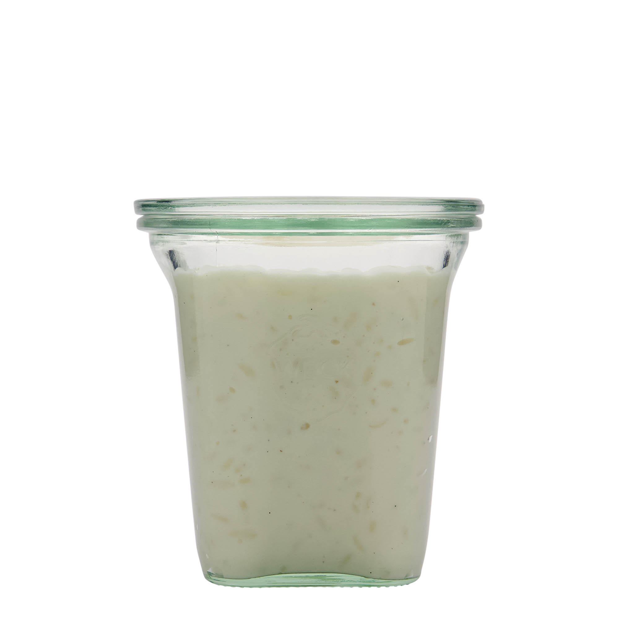 545 ml WECK Quadro jar, square, opening: round rim 545 ml WECK Quadro jar, square, opening: round rim