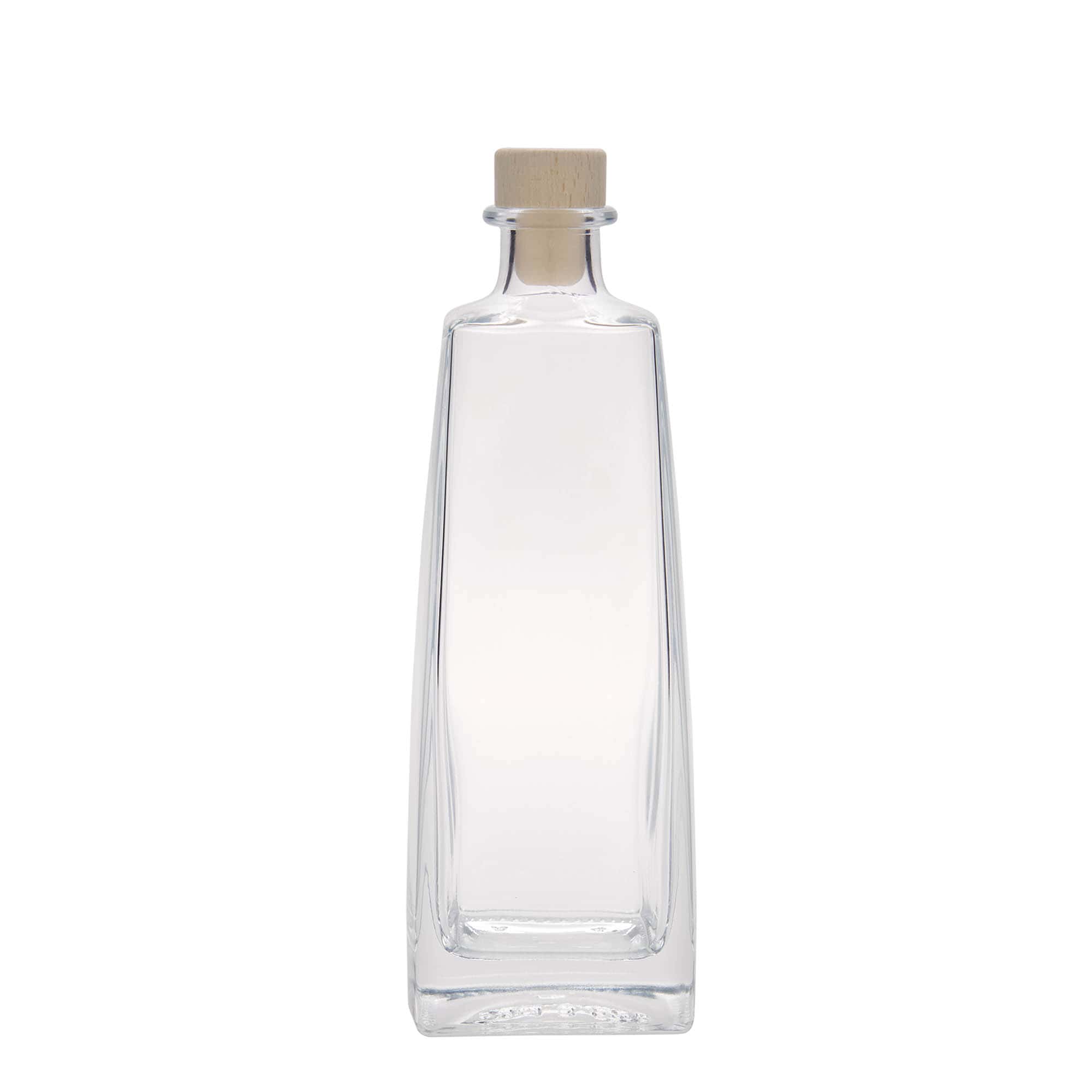 500 ml glass bottle ‘Timmy’, rectangular, opening: cork