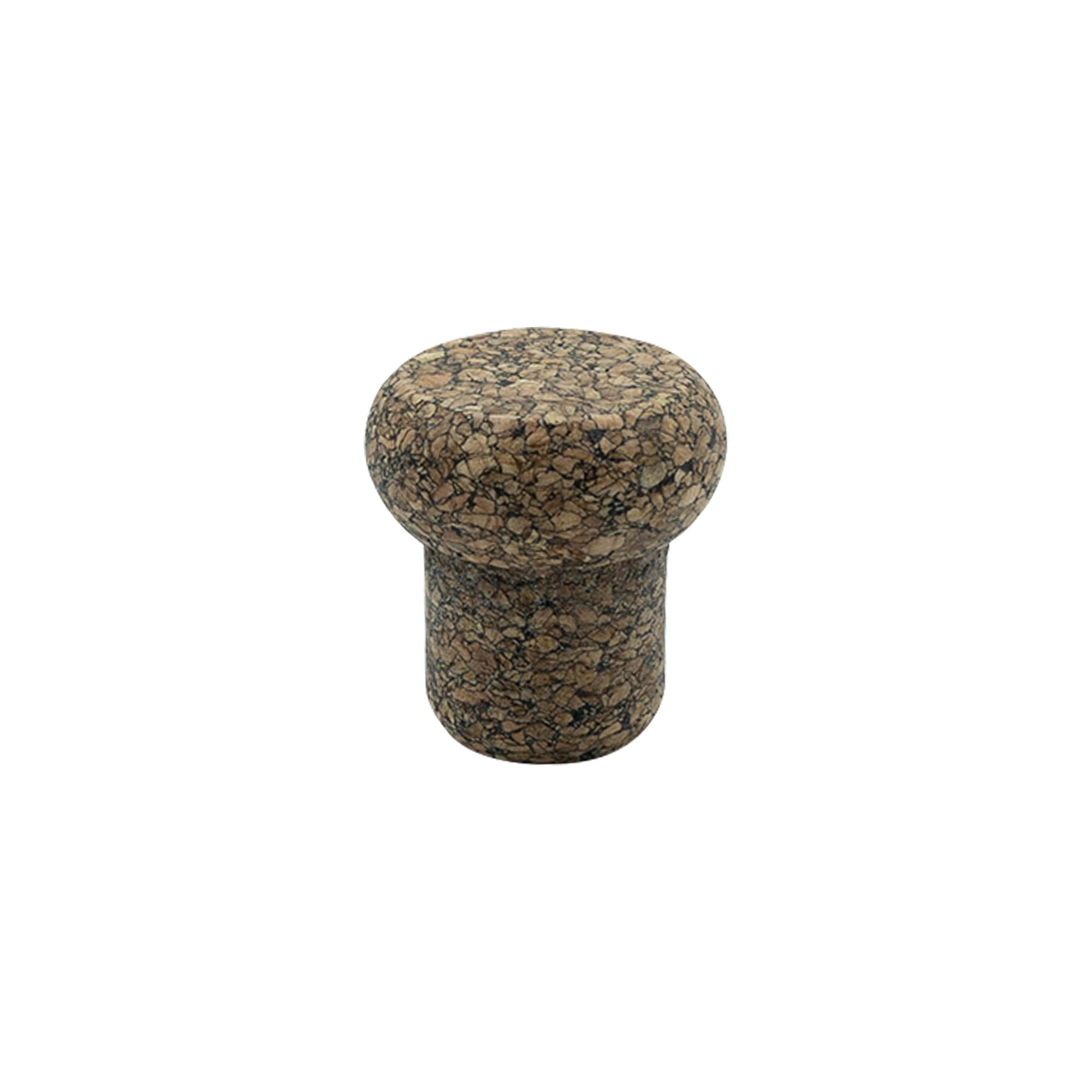 Handle cork ‘Barrel’ 22.5 mm, Corkcoal, for opening: cork