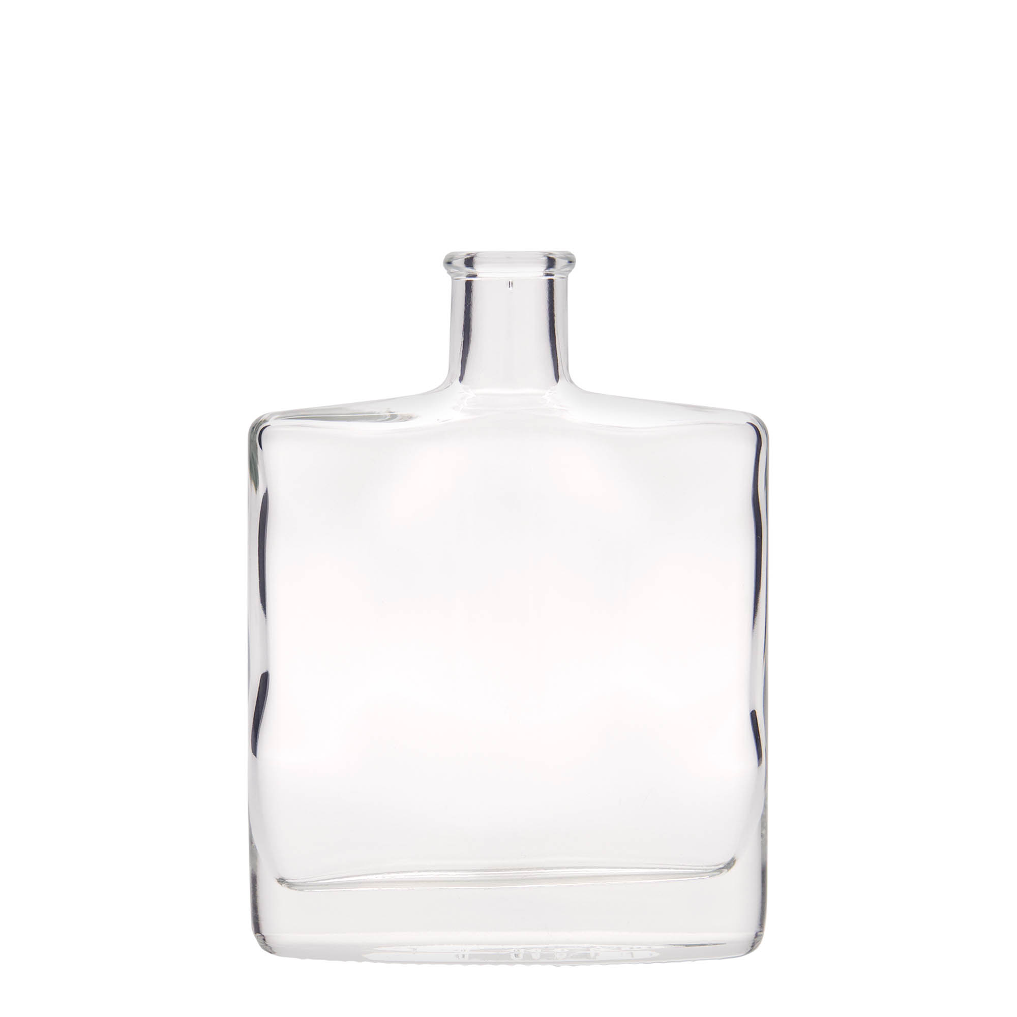 350 ml glass bottle 'Zorbas', oval, opening: cork