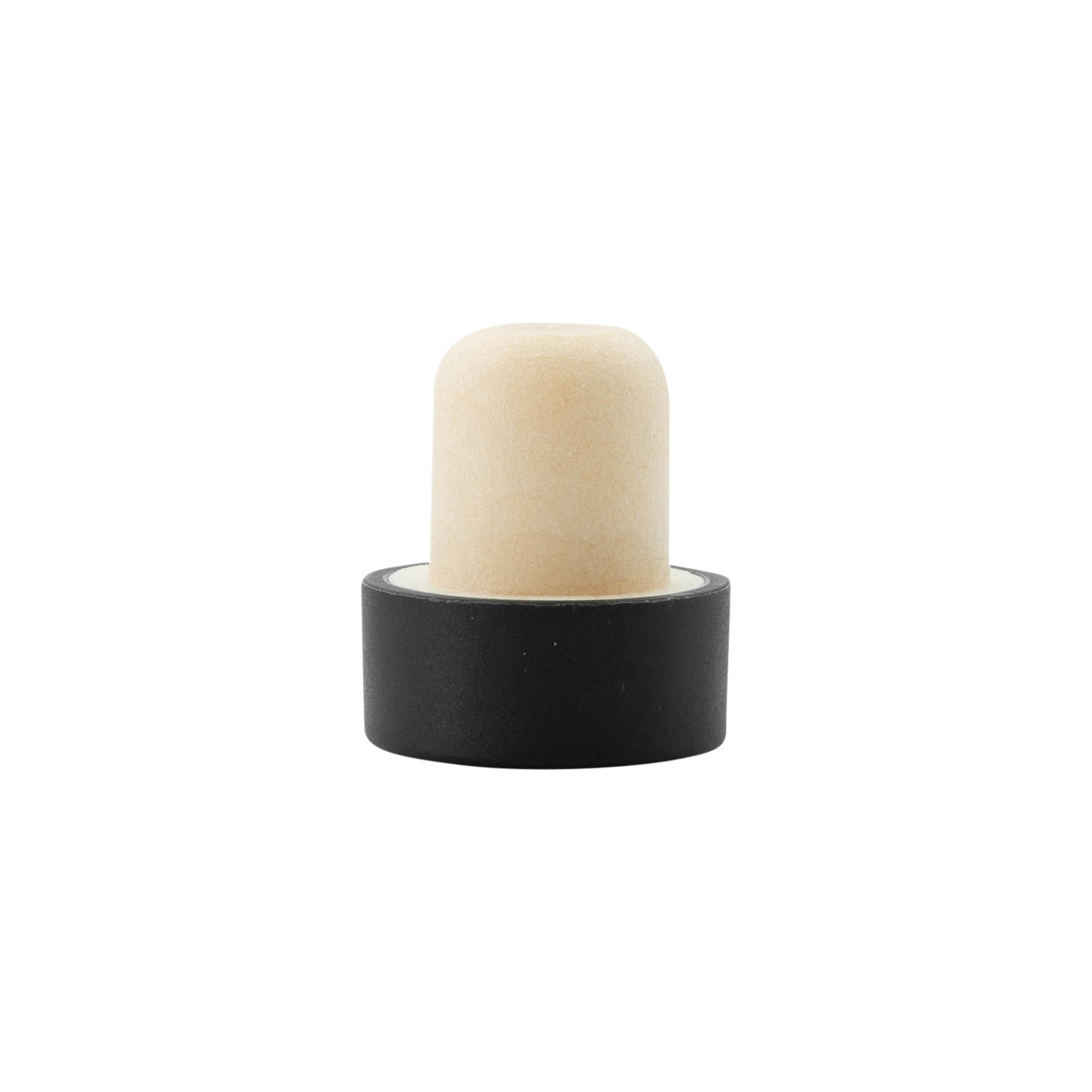 Handle corks 19 mm, plastic, black, for mouth: cork Handle corks 19 mm, plastic, black, for mouth: cork