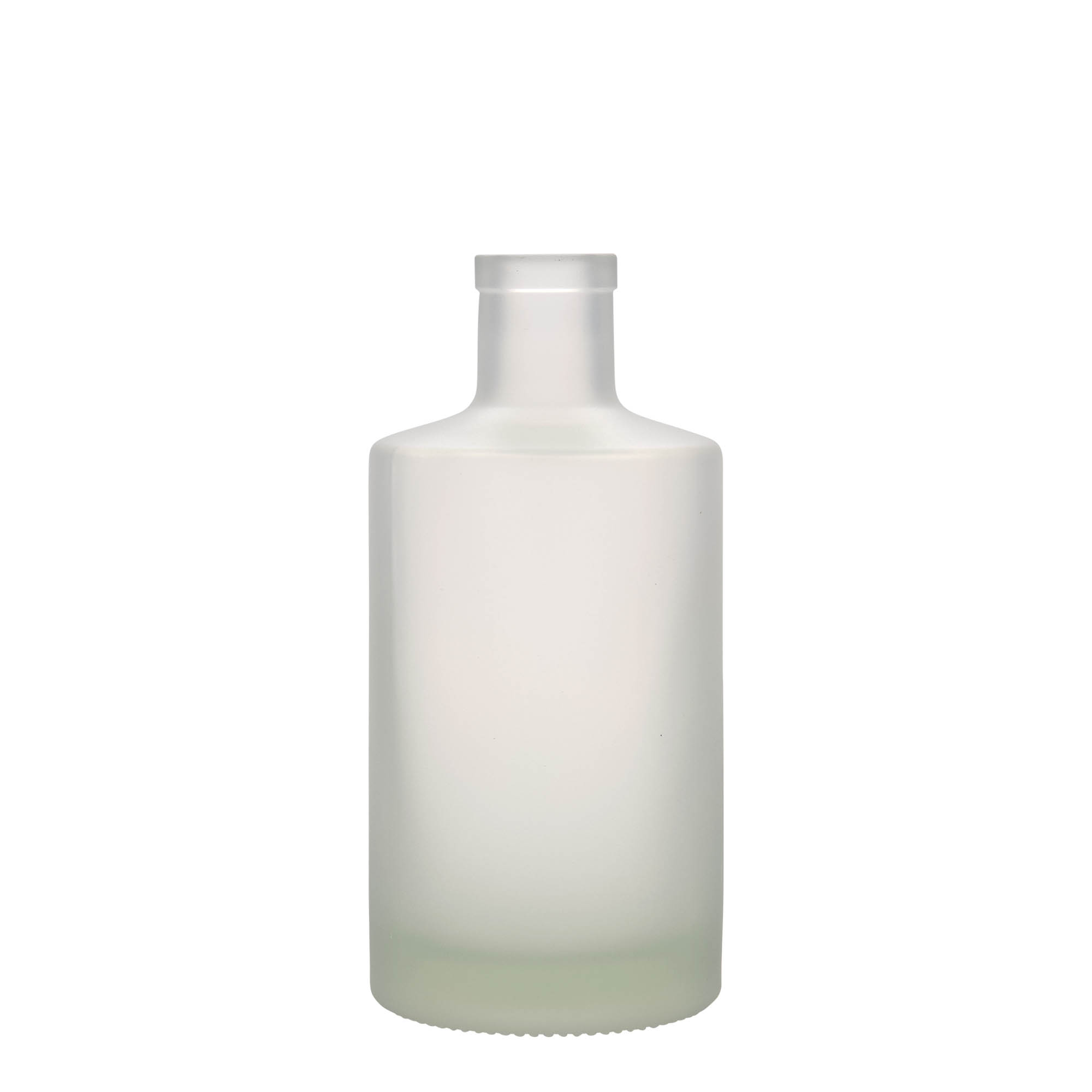 500 ml glass bottle ‘Caroline’, frosted, neck: cork