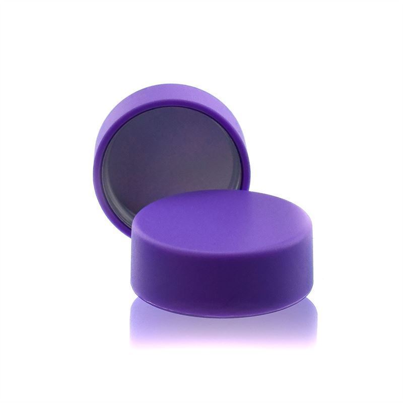 Screw cap, ABS plastic, violet, for opening: GPI 28/400