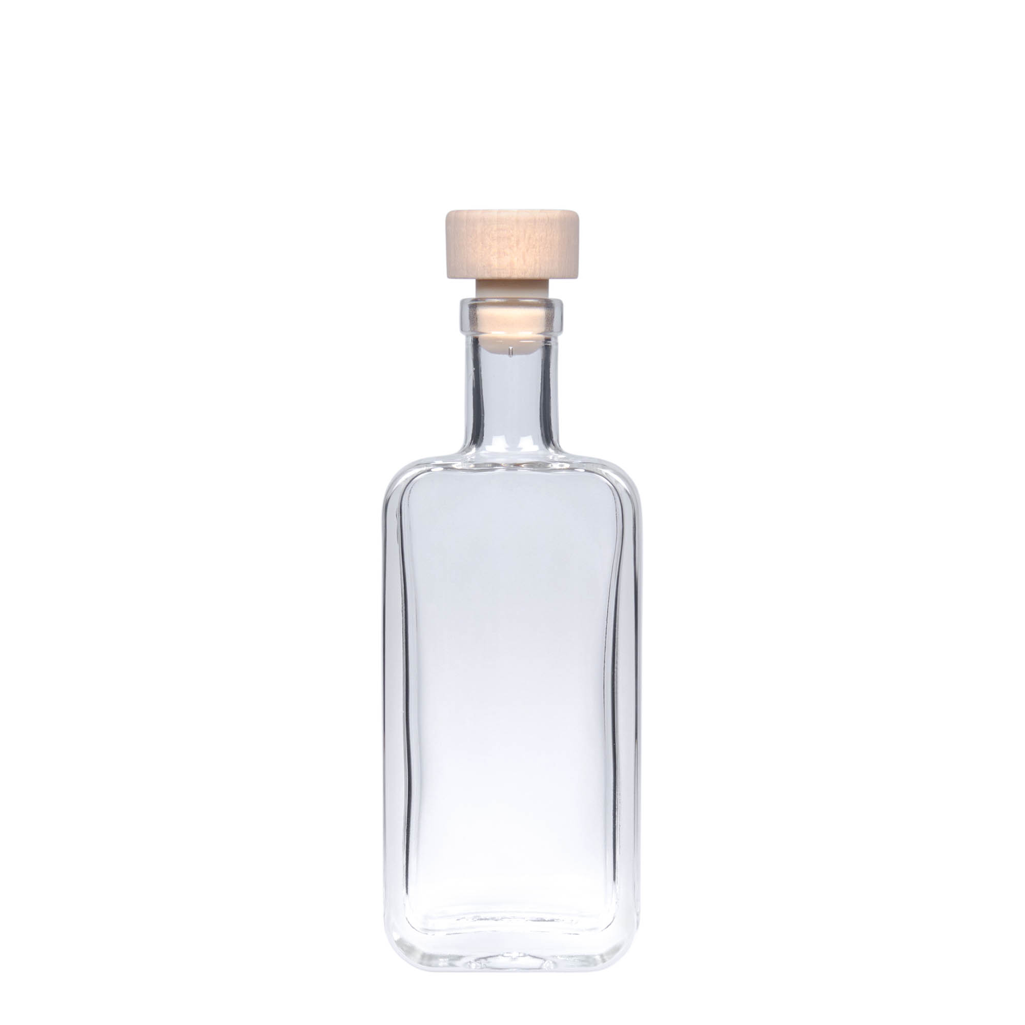 100 ml glass bottle 'Nice', rectangular, opening: cork