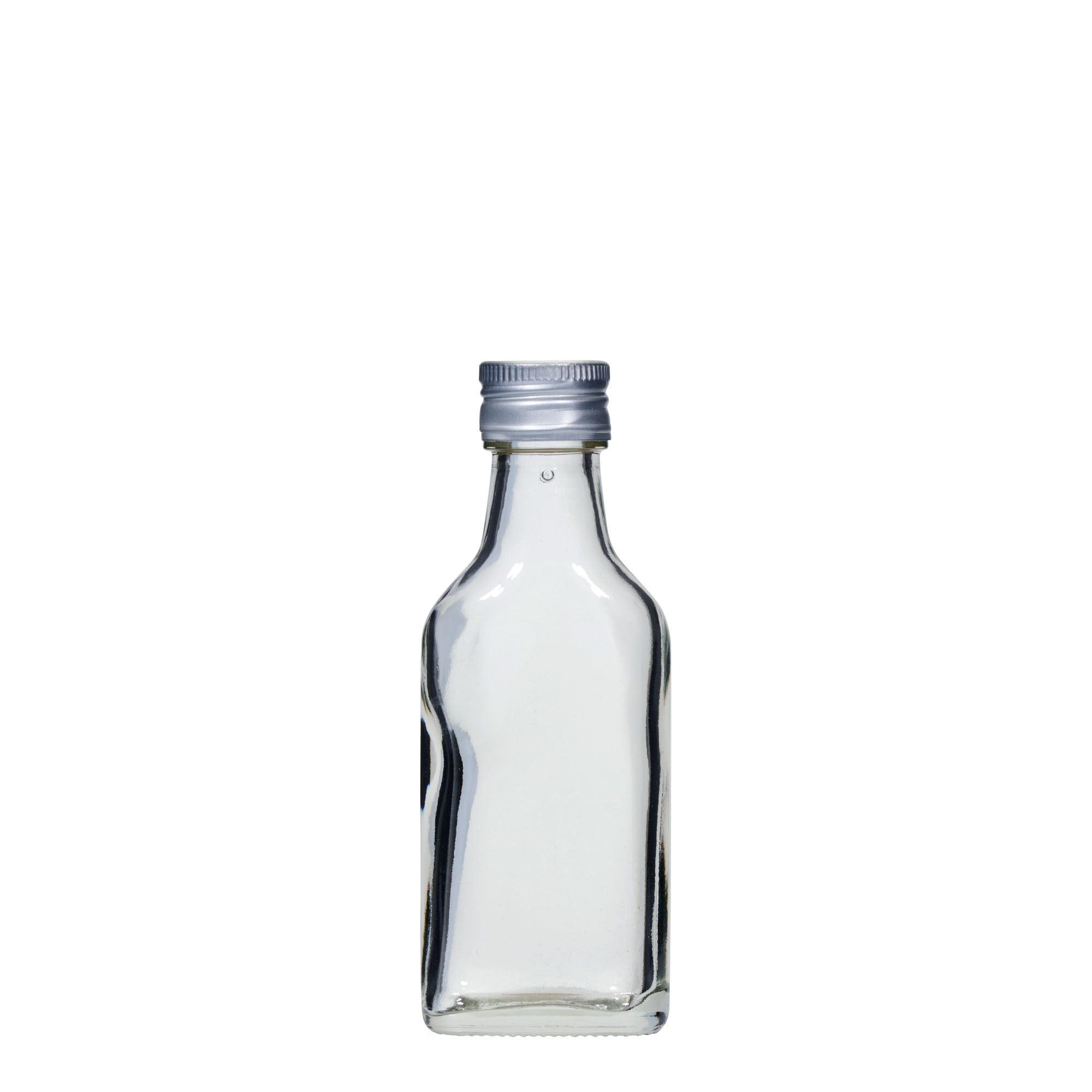 40 ml pocket flask bottle, rectangular, closure: PP 22
