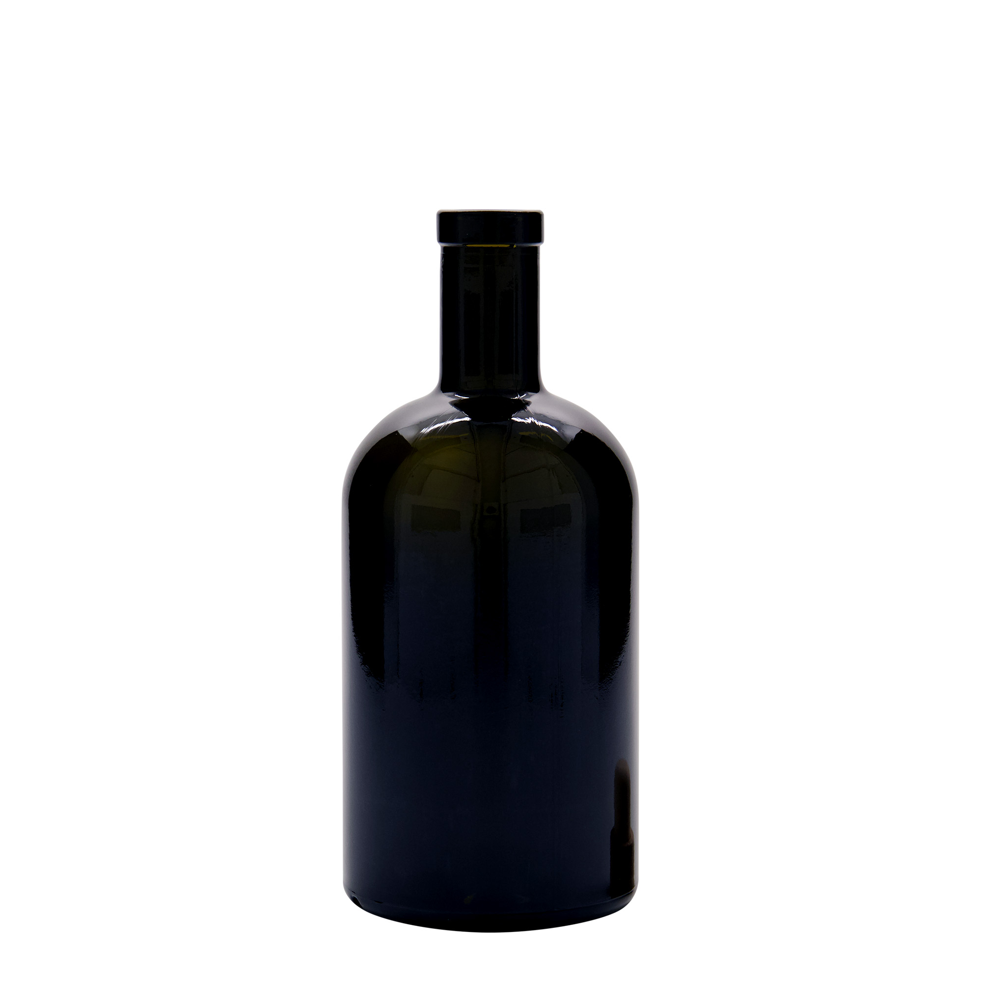 500 ml glass bottle 'Farmacia', antique green, opening: cork