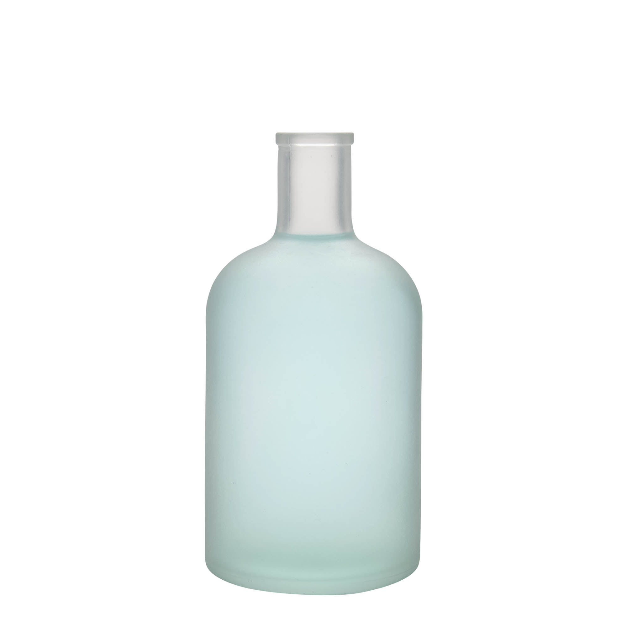 700 ml glass bottle ‘Gerardino’, frosted, opening: cork