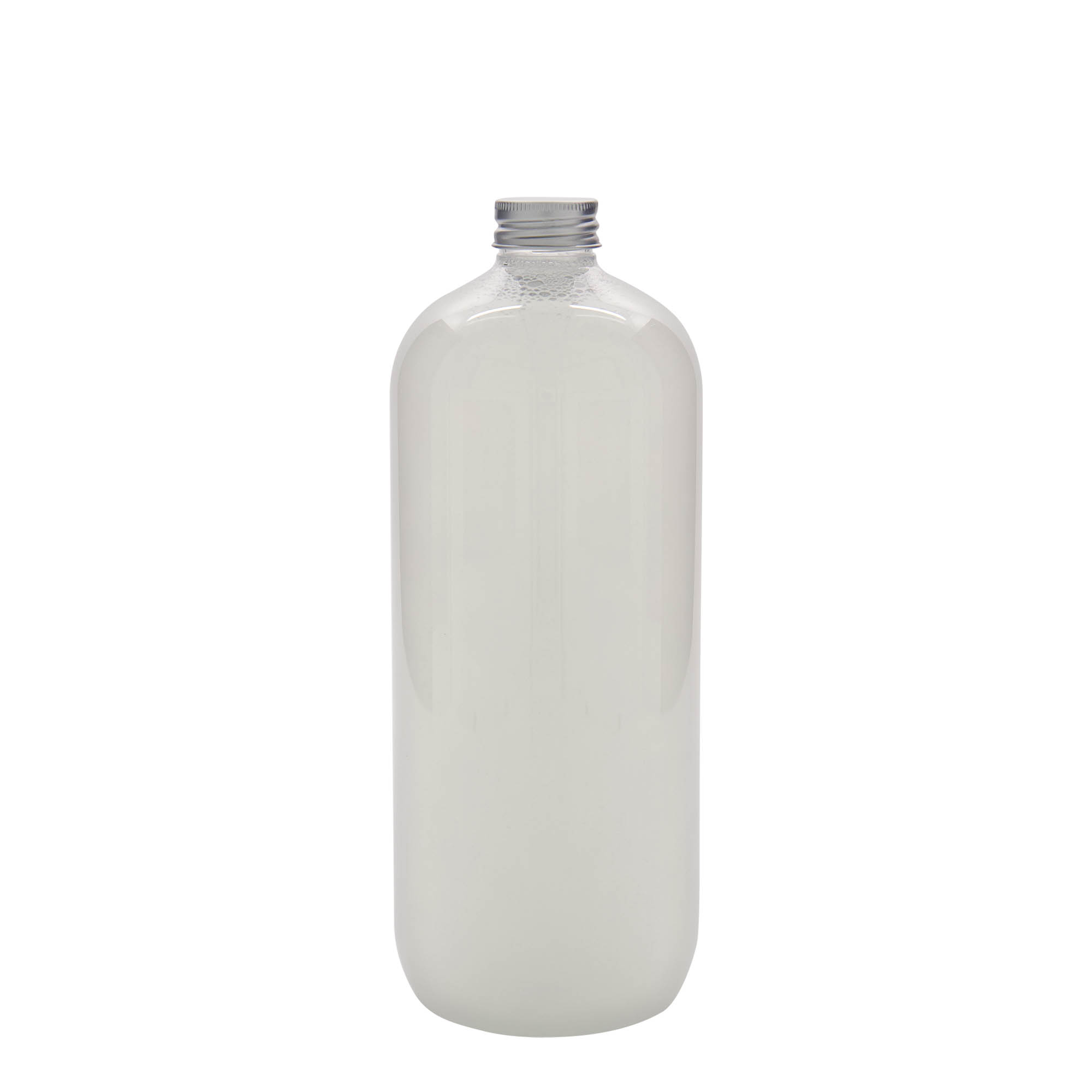 1,000 ml PET bottle 'Boston', plastic, opening: 28/410 1,000 ml PET bottle 'Boston', plastic, opening: 28/410