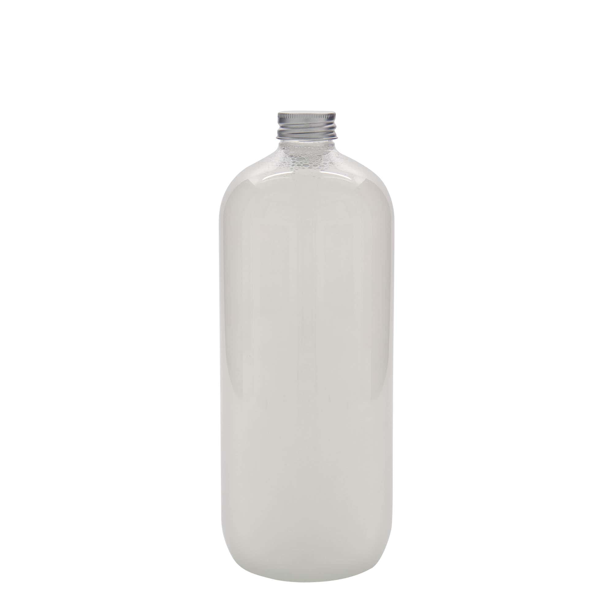 1,000 ml PET bottle ‘Boston’, plastic, opening: 28/410