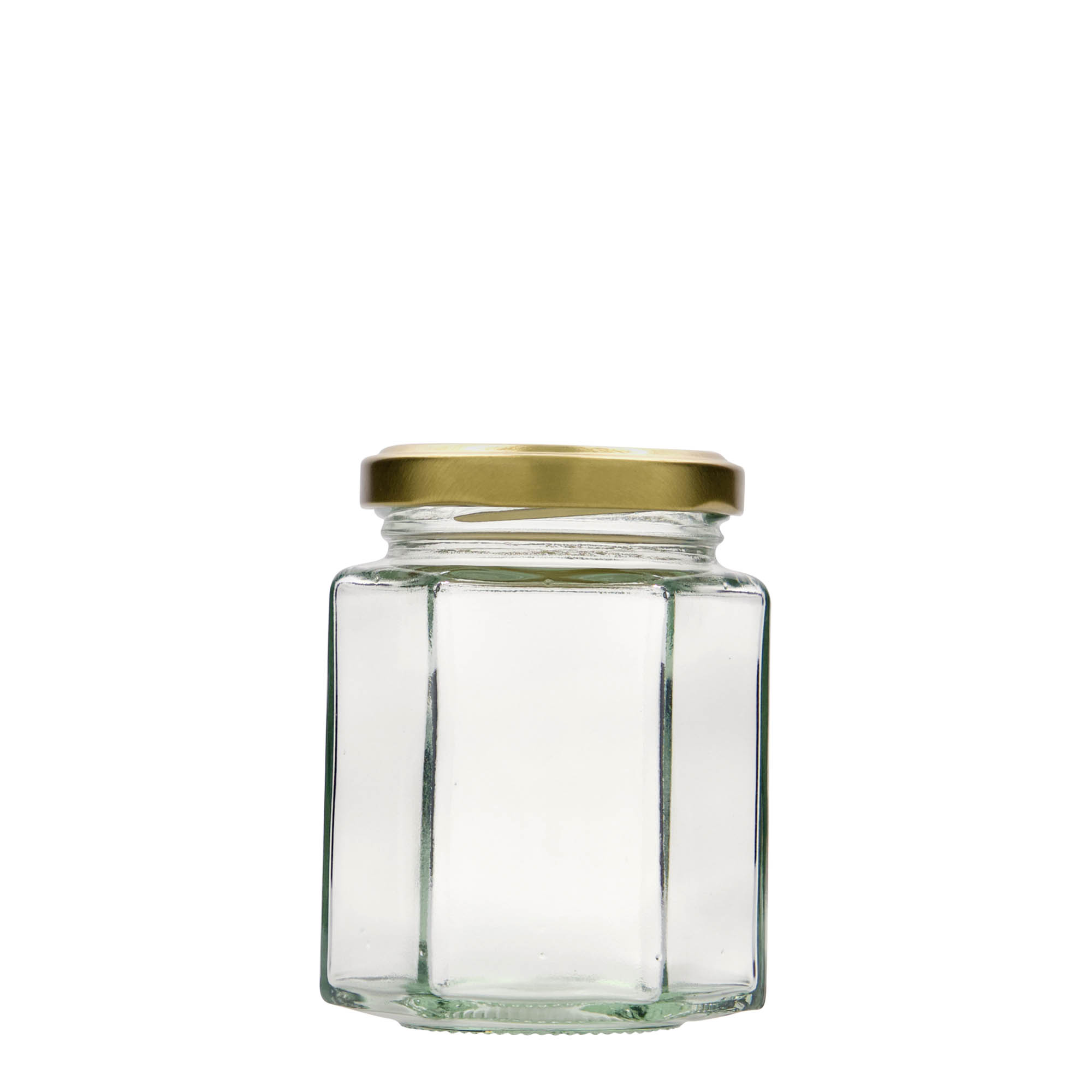 196 ml hexagonal glass, opening: twist-off (TO 58)