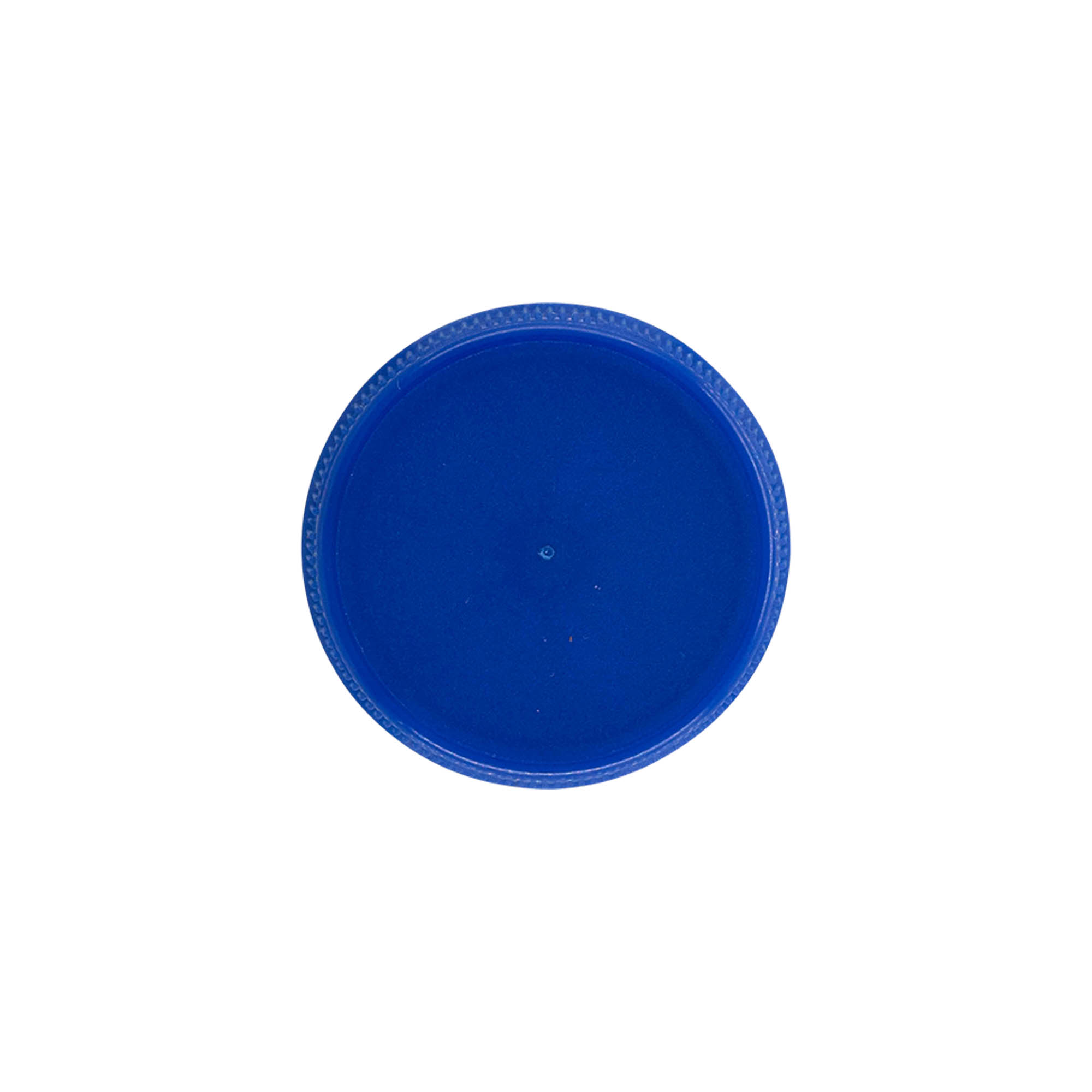 Screw cap for two start thread, PE plastic, blue, for opening: PET 38 mm