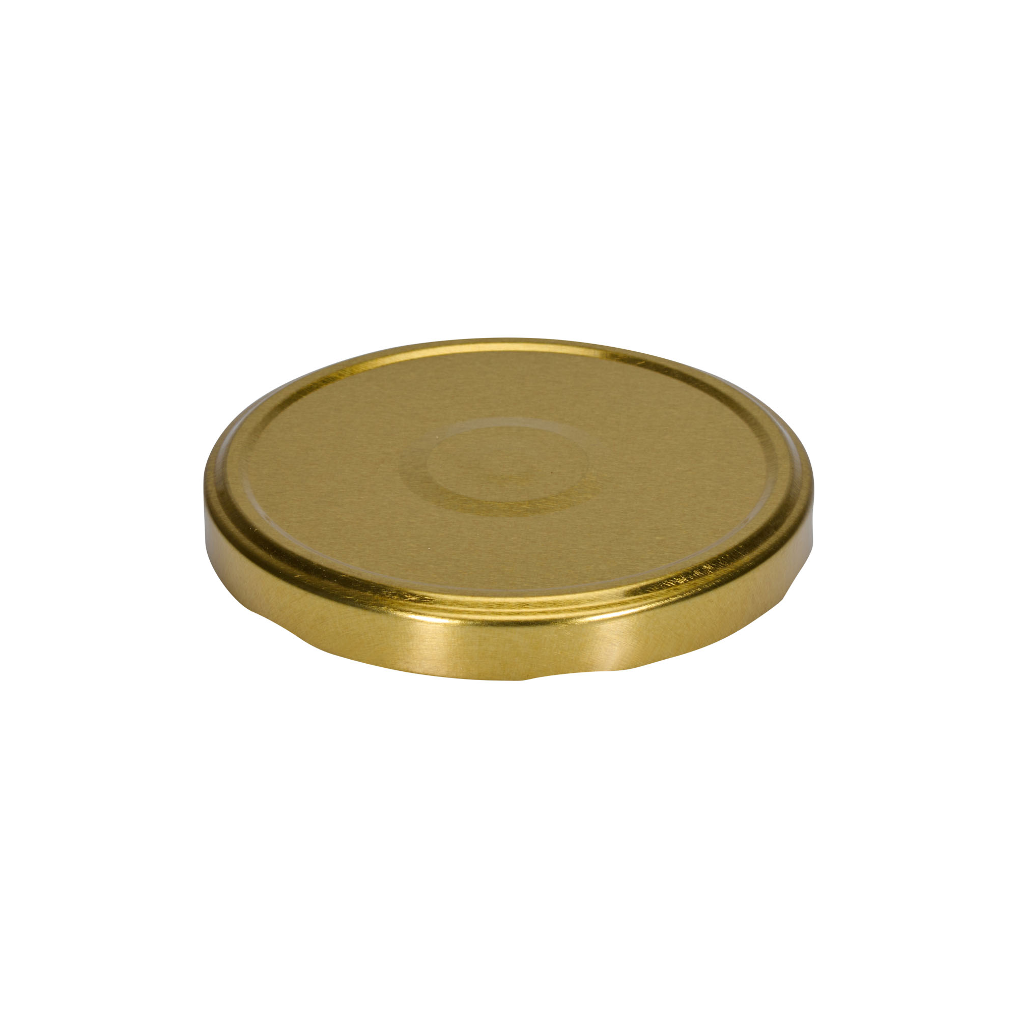 Twist off lid, tinplate, gold, for opening: TO 100 Twist off lid, tinplate, gold, for opening: TO 100