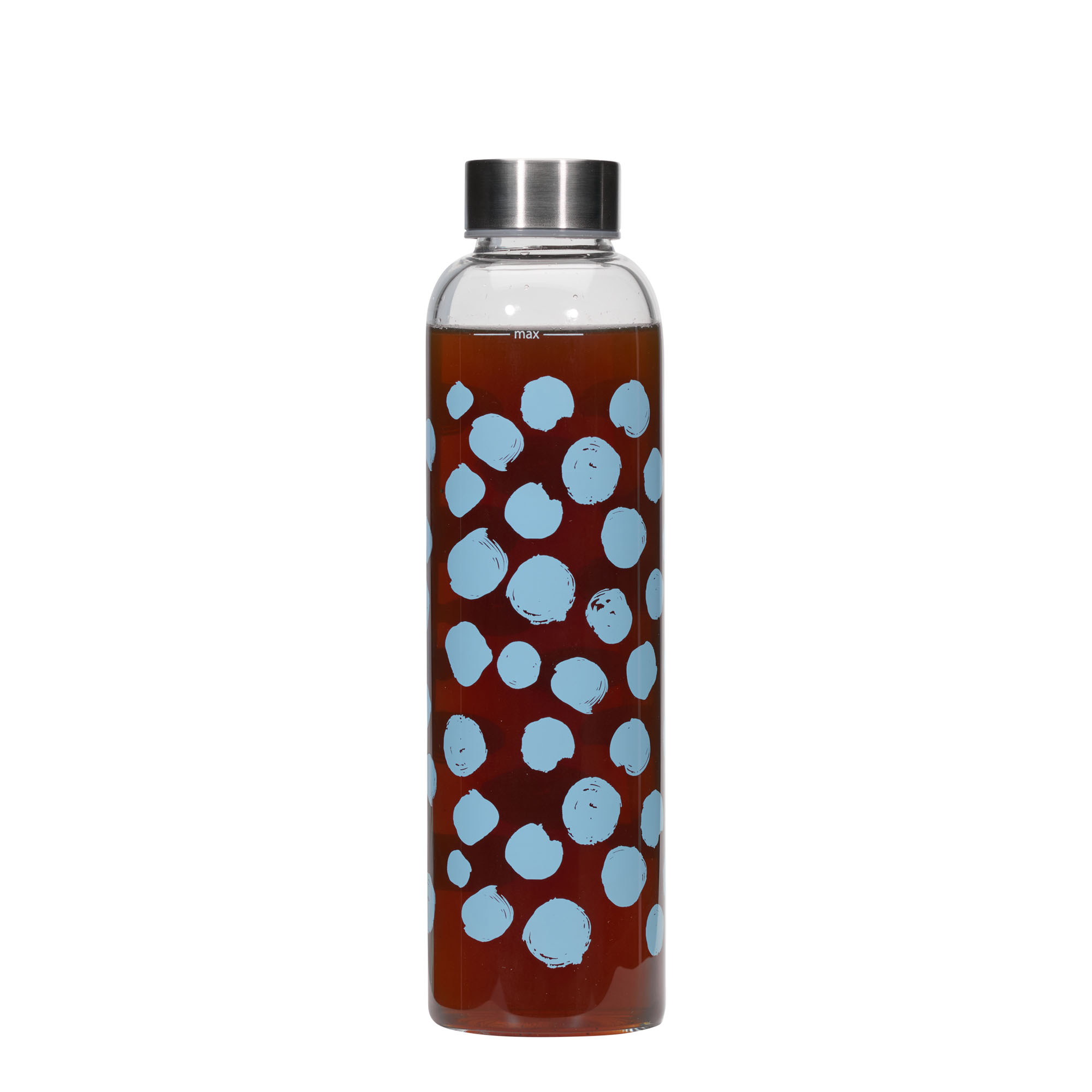 500 ml drinking bottle 'Perseus - Blue Dots', opening: screw cap 500 ml drinking bottle 'Perseus - Blue Dots', opening: screw cap