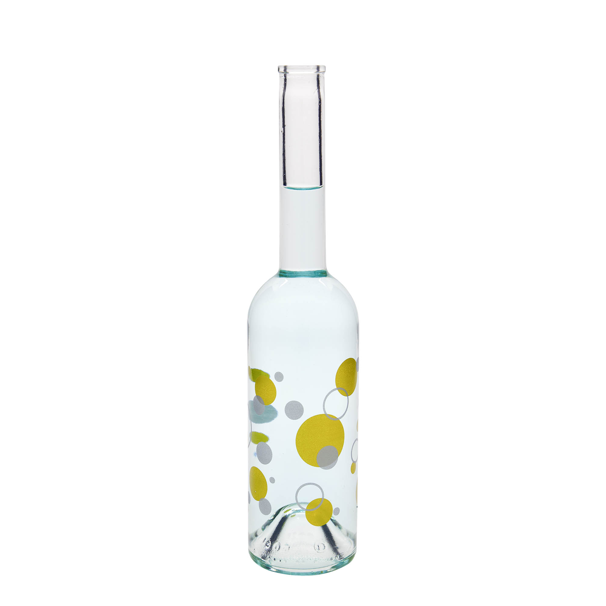 500 ml glass bottle 'Opera', design: dots, opening: cork