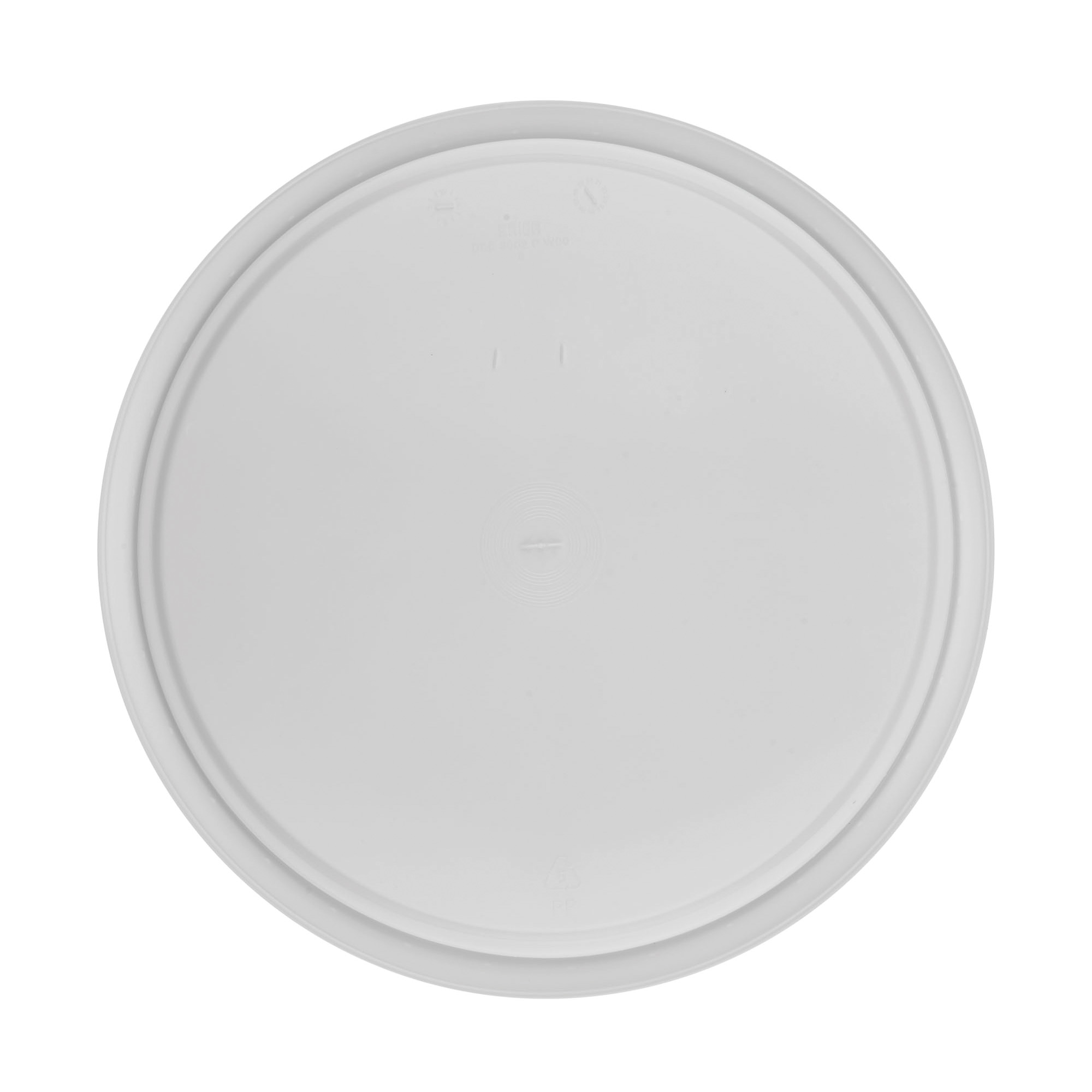 Lid for 30 l bucket, PP plastic, white