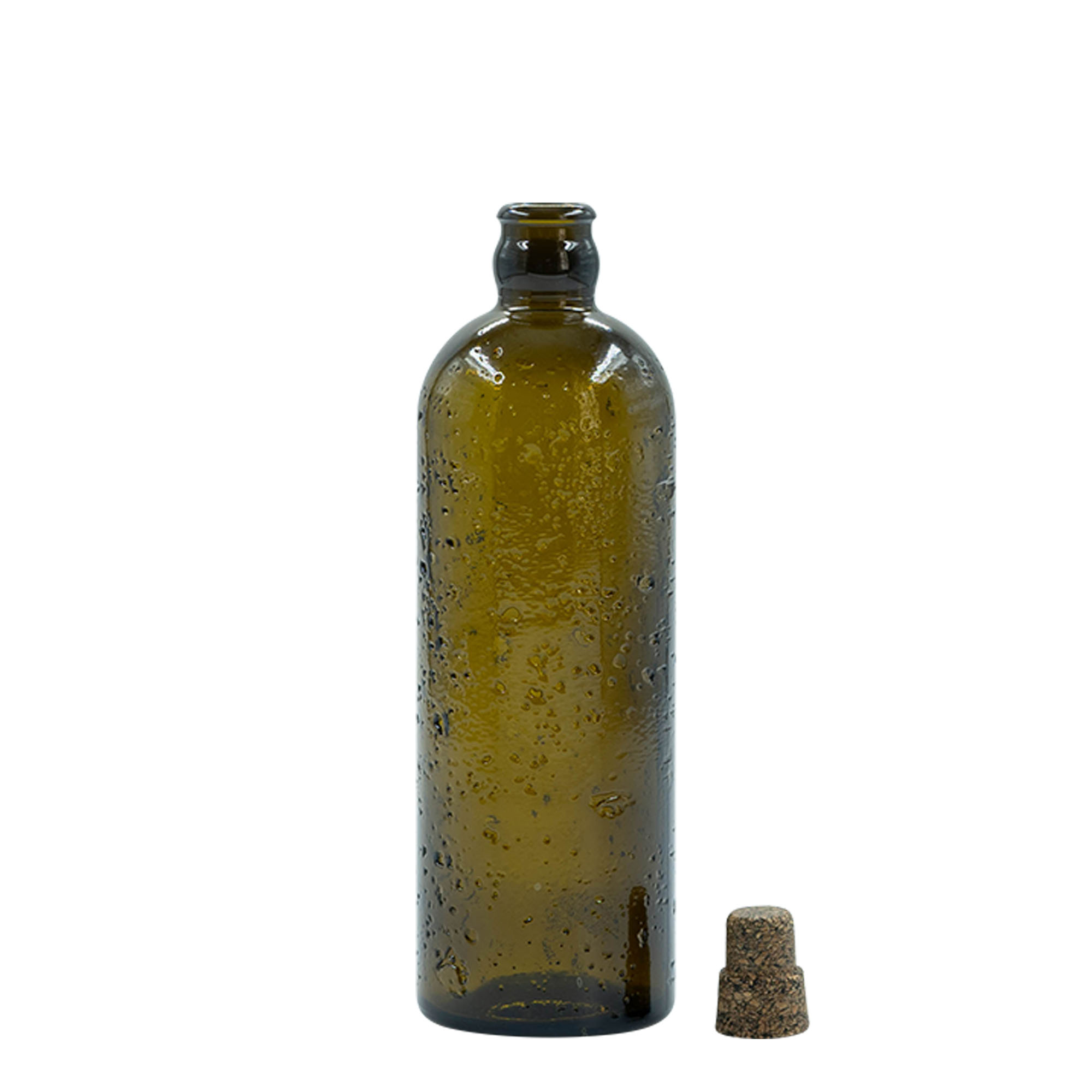 500 ml Wildly Crafted glass bottle 'Bobber Jr', brown, opening: cork