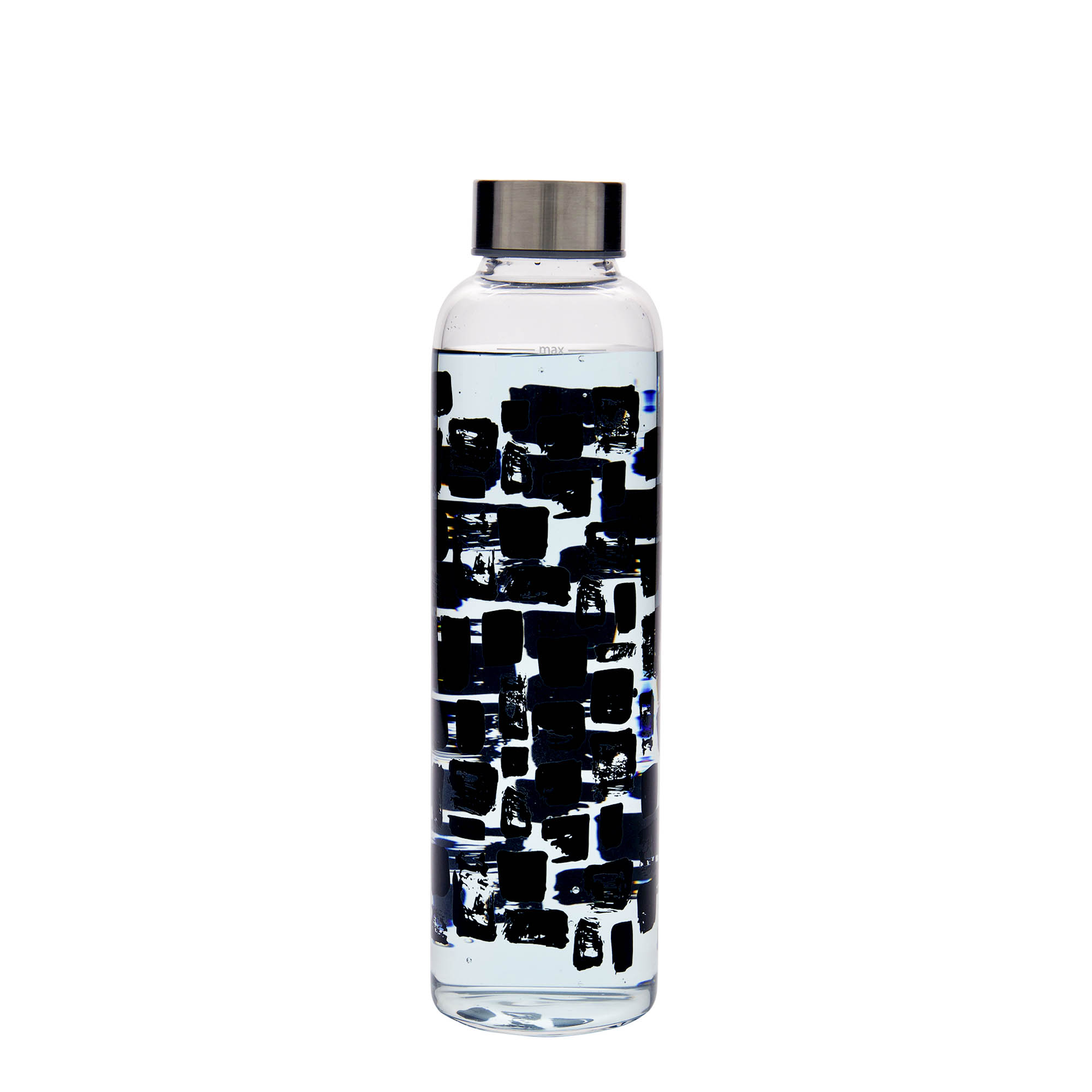500 ml drinking bottle 'Perseus - Black Rectangles', opening: screw cap 500 ml drinking bottle 'Perseus - Black Rectangles', opening: screw cap