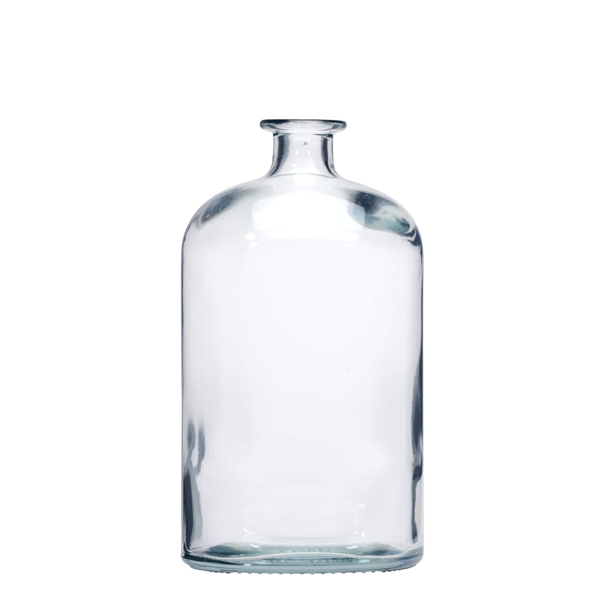 1,000 ml glass bottle ‘Dundee’, oval, opening: cork