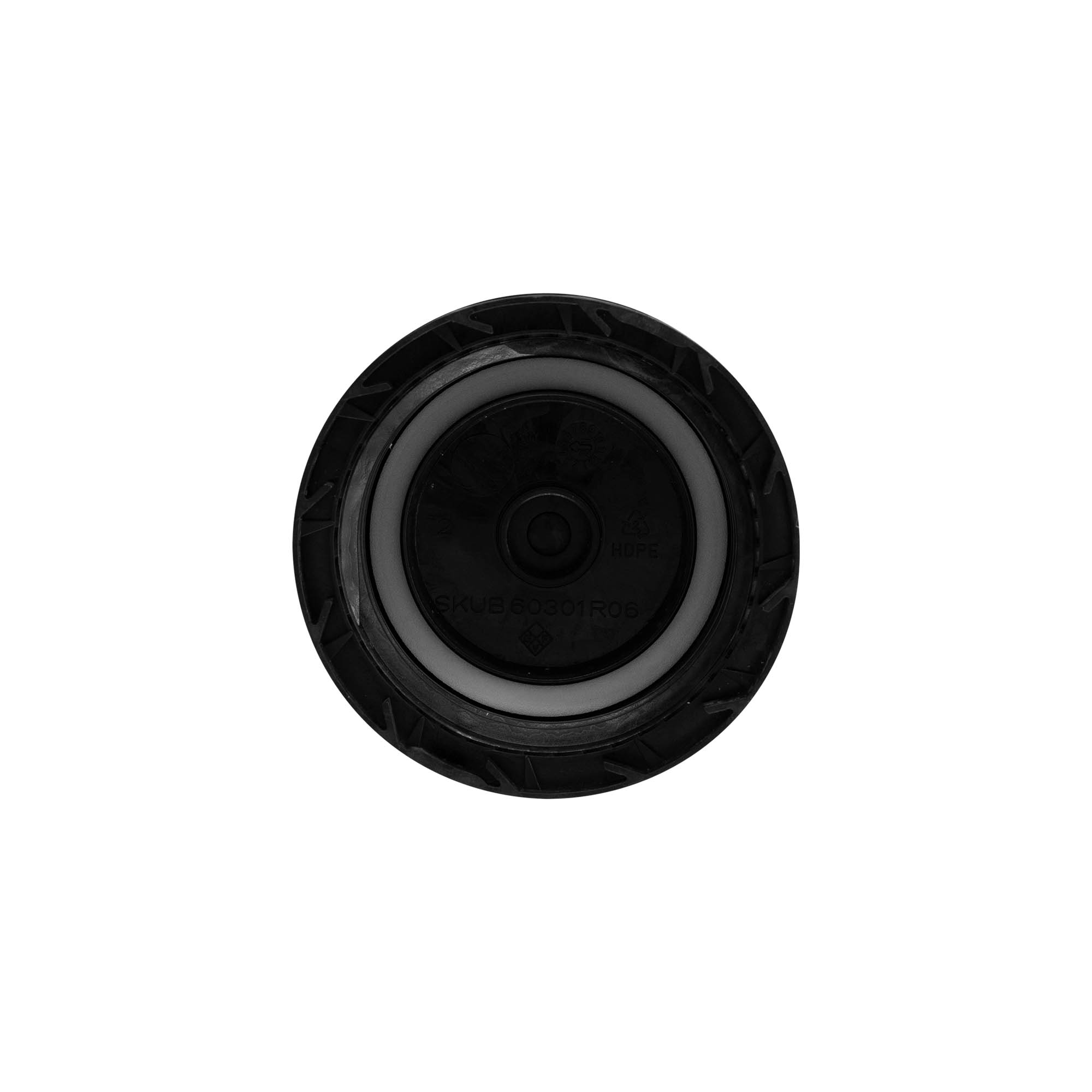 Screw cap, PP plastic, black, for opening: ND60