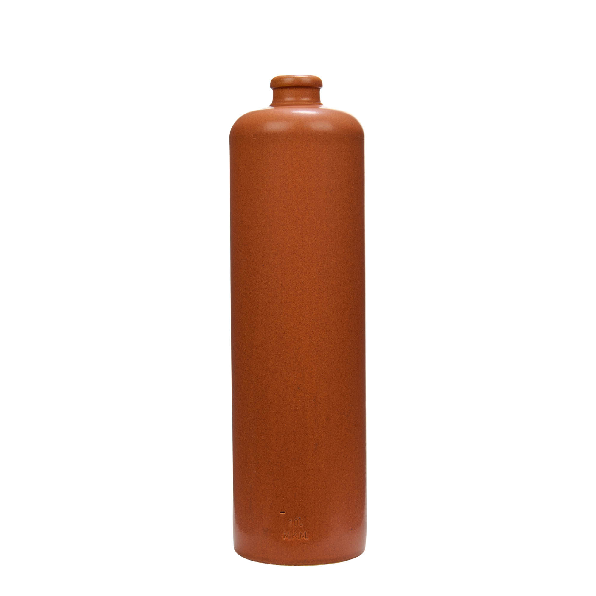 1,000 ml clay jug, stoneware, red-brown, opening: cork
