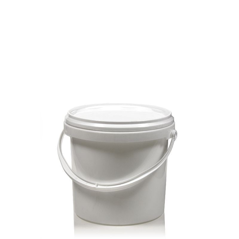 1.8 l bucket, PP plastic, white