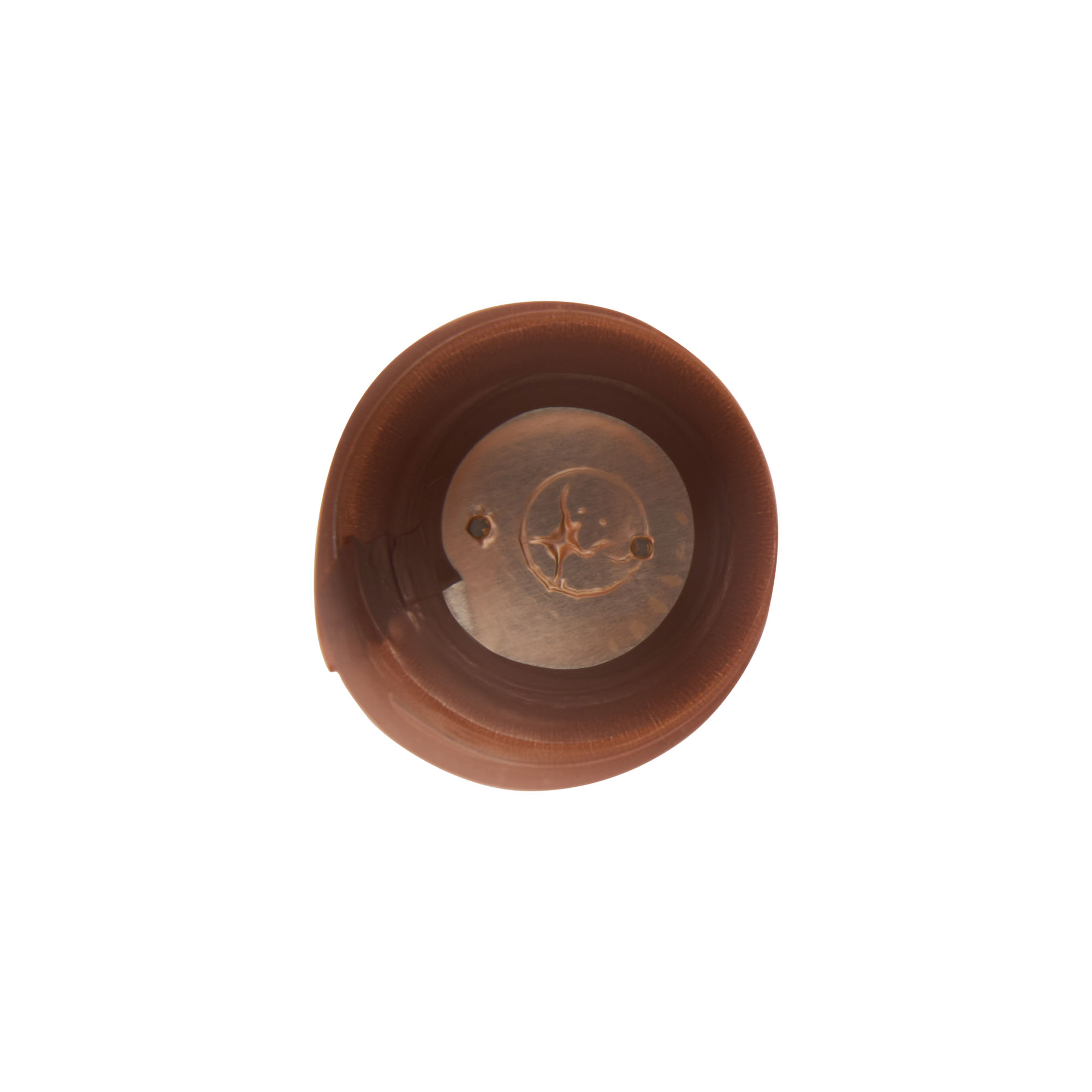 Shrink capsule 32x41, PVC plastic, bronze