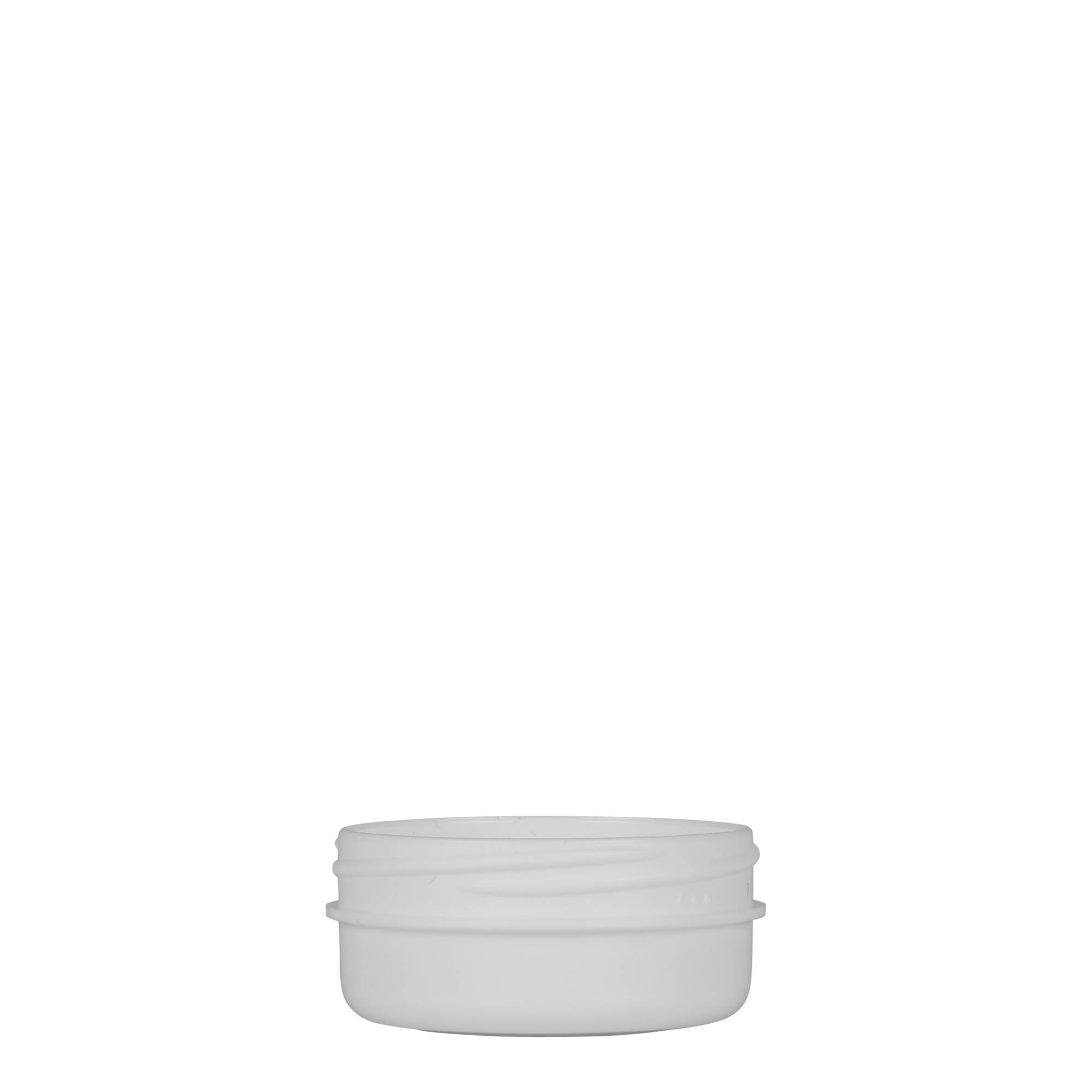 12 ml plastic jar 'White Line', PP, white, opening: screw cap 12 ml plastic jar 'White Line', PP, white, opening: screw cap