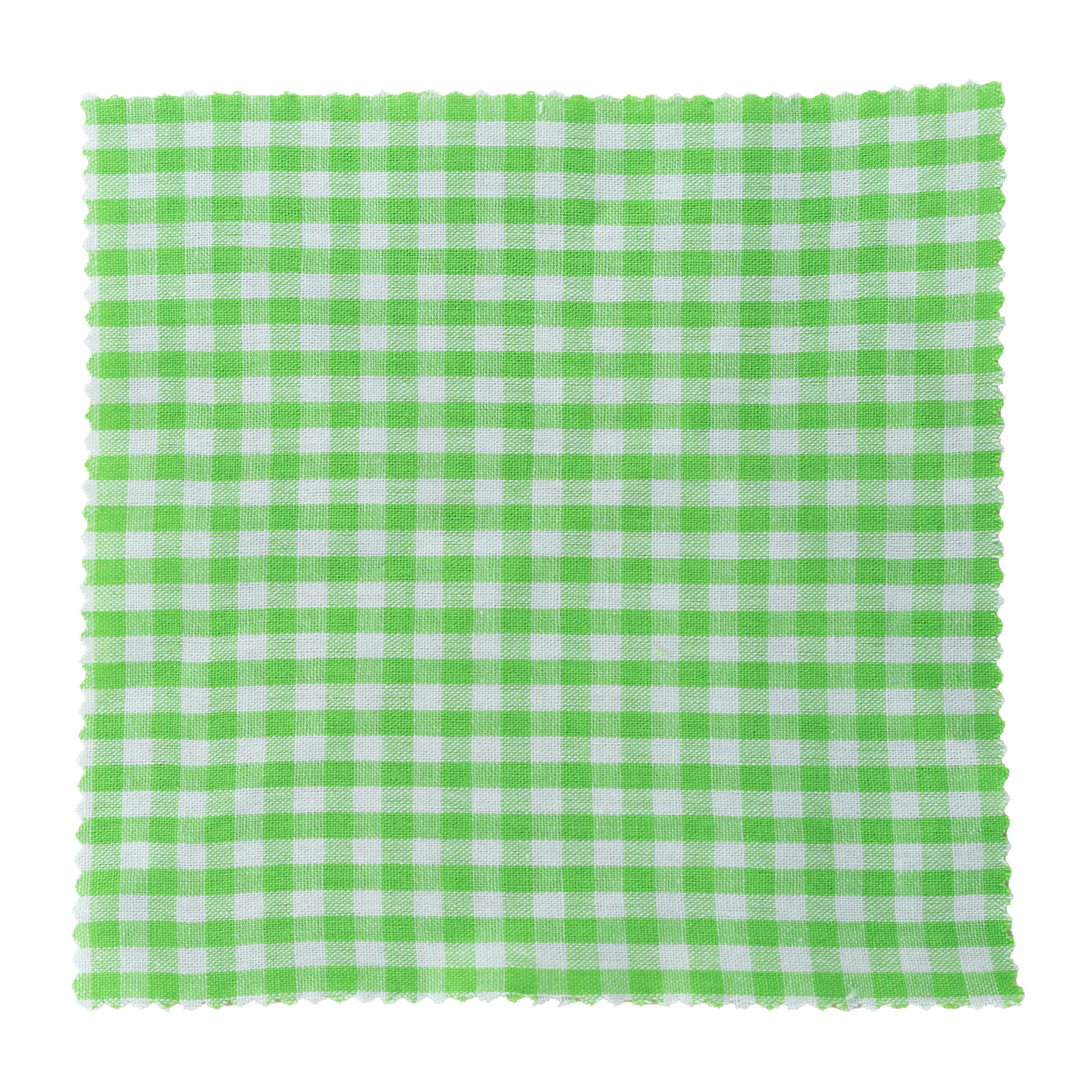 Checked fabric jar cover 15x15, square, textile, lime green, for opening: TO58-TO82 Checked fabric jar cover 15x15, square, textile, lime green, for opening: TO58-TO82