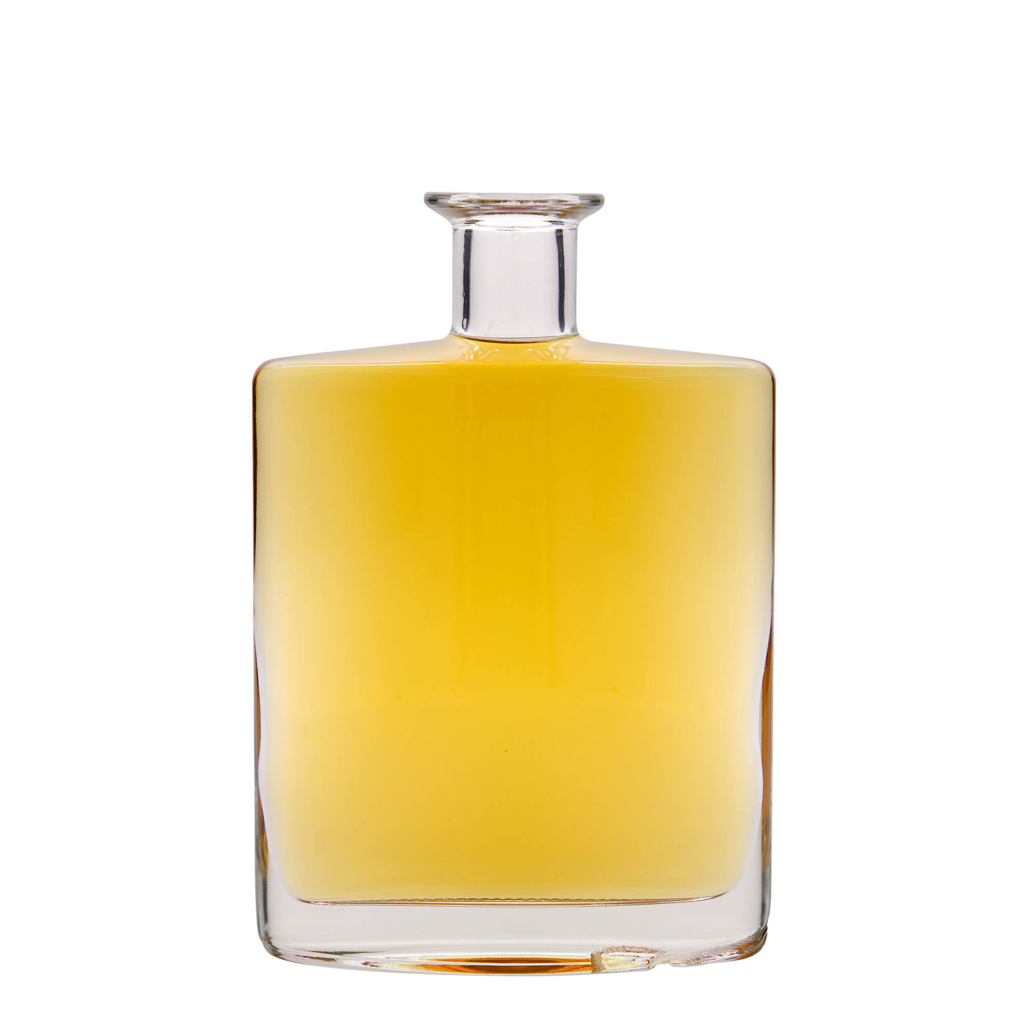 700 ml glass bottle 'Zorbas', oval, opening: cork