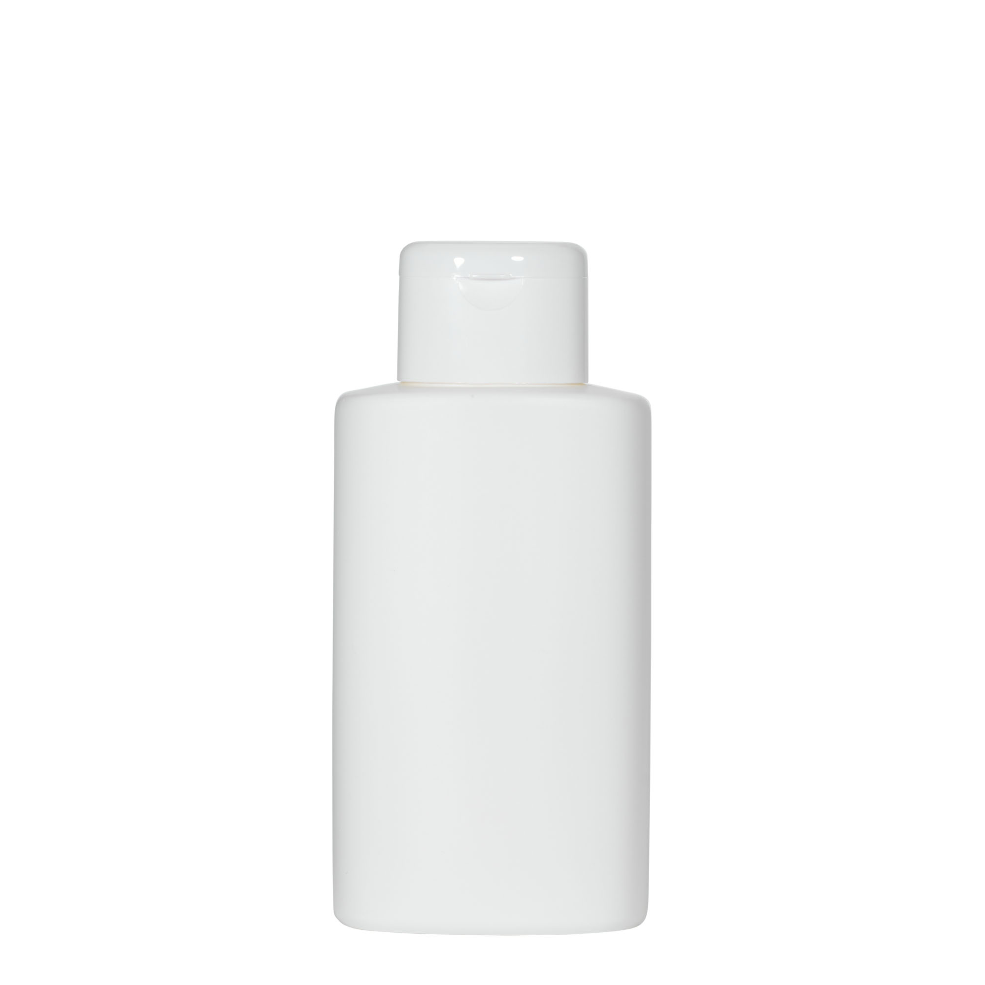250 ml plastic bottle 'Indy', oval, HDPE, white, closure: screw cap